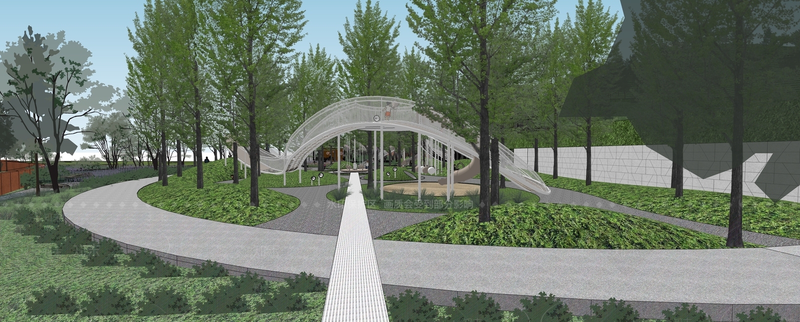 张唐现代无重力儿童乐园SU模型下载【ID:1160353722】