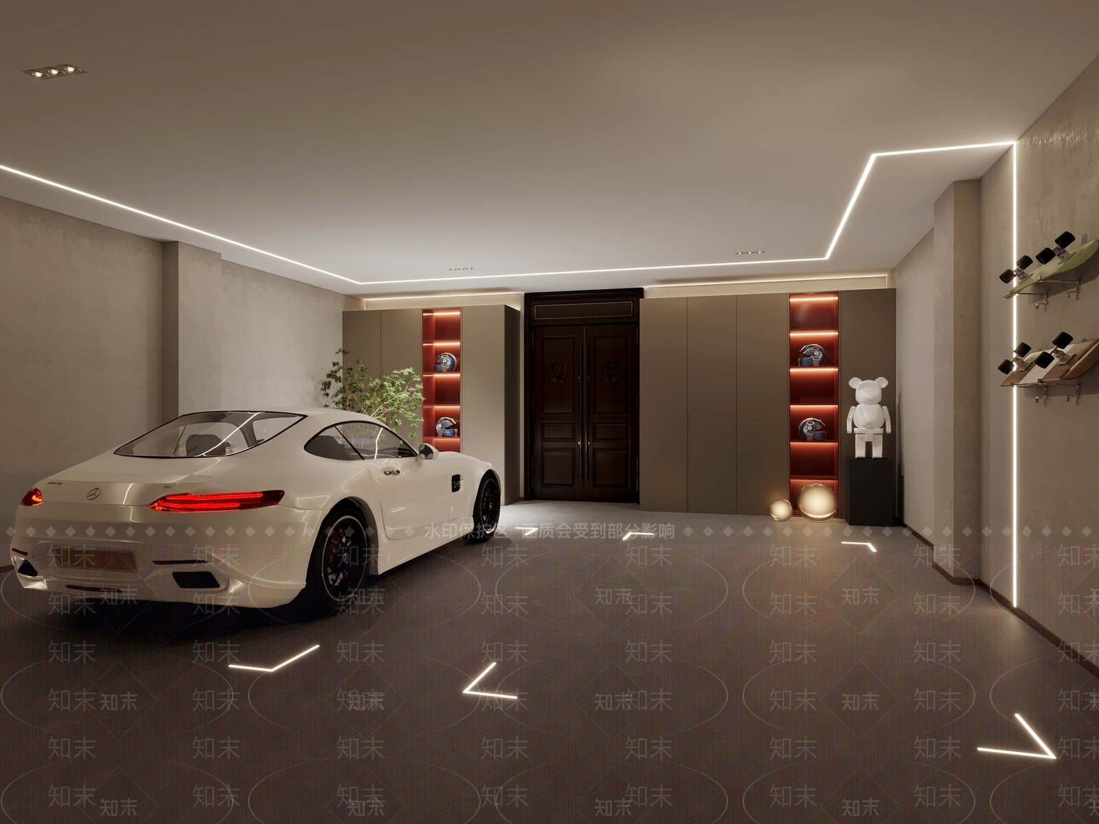 现代车库3D模型下载【ID:1160359568】