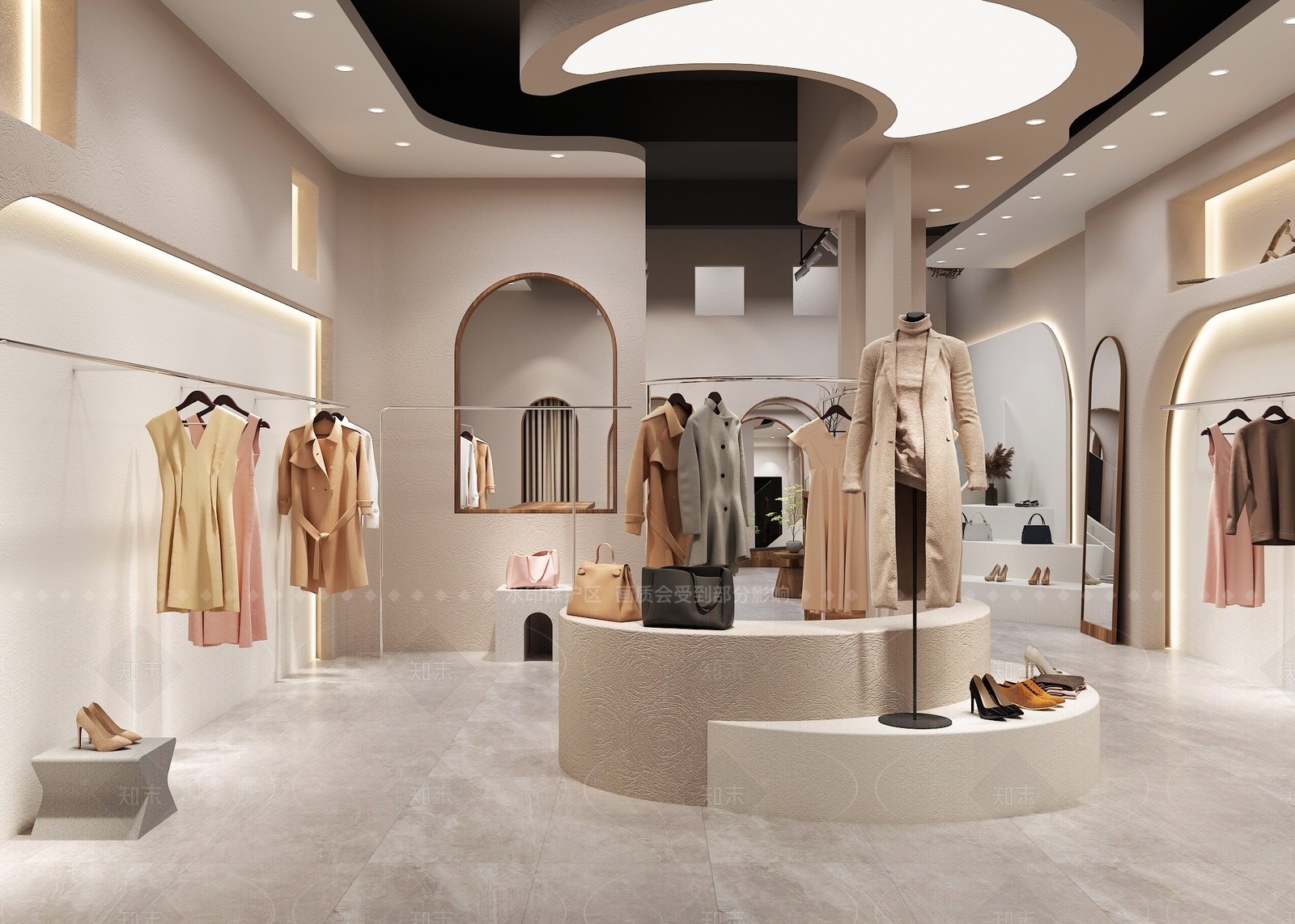 现代服装店3D模型下载【ID:1160359971】