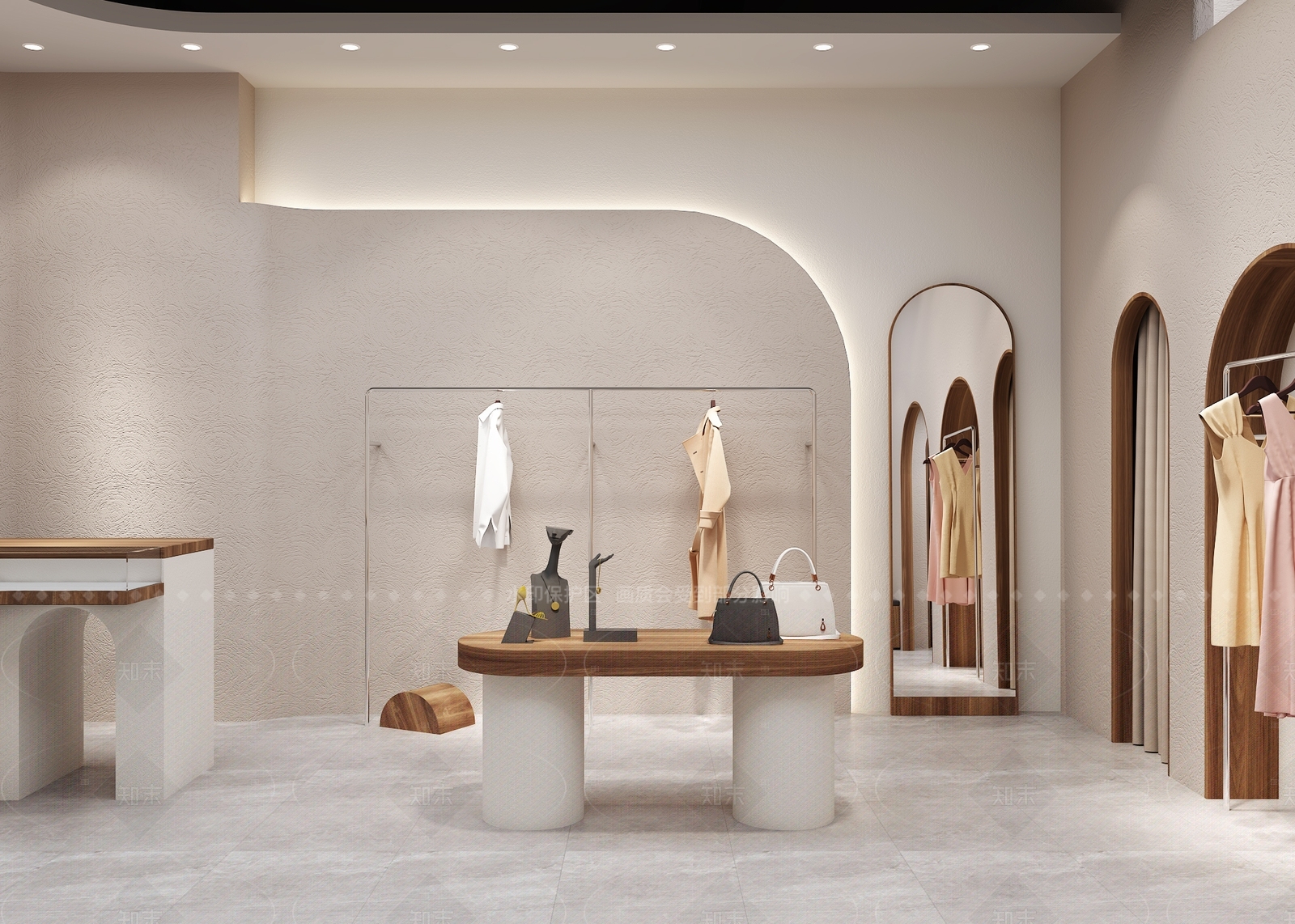 现代服装店3D模型下载【ID:1160359971】