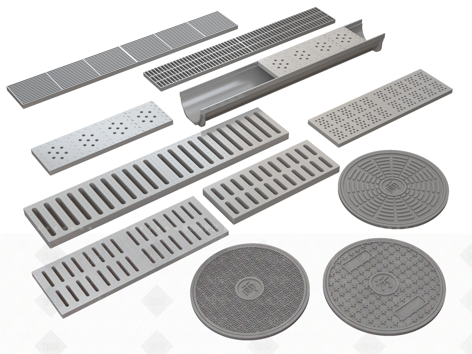 现代井盖3D模型下载【ID:1160367378】