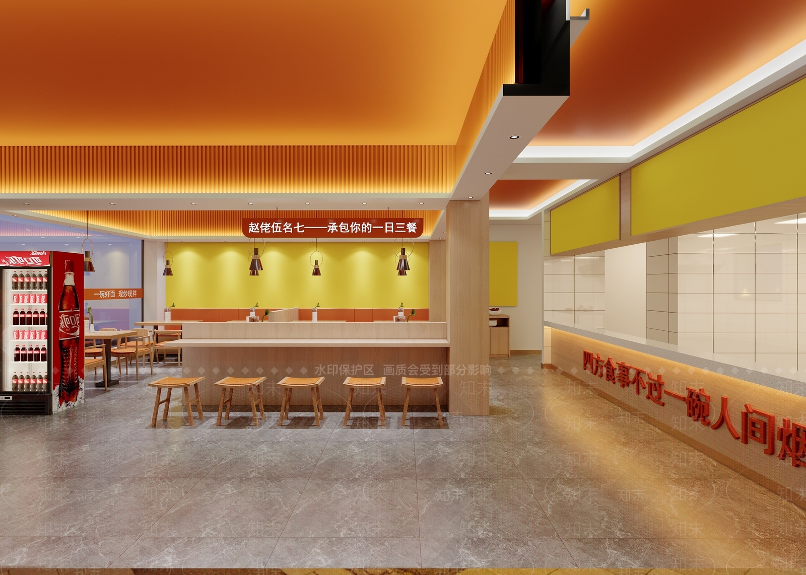 工装快餐店早餐店3D模型下载【ID:1160379175】