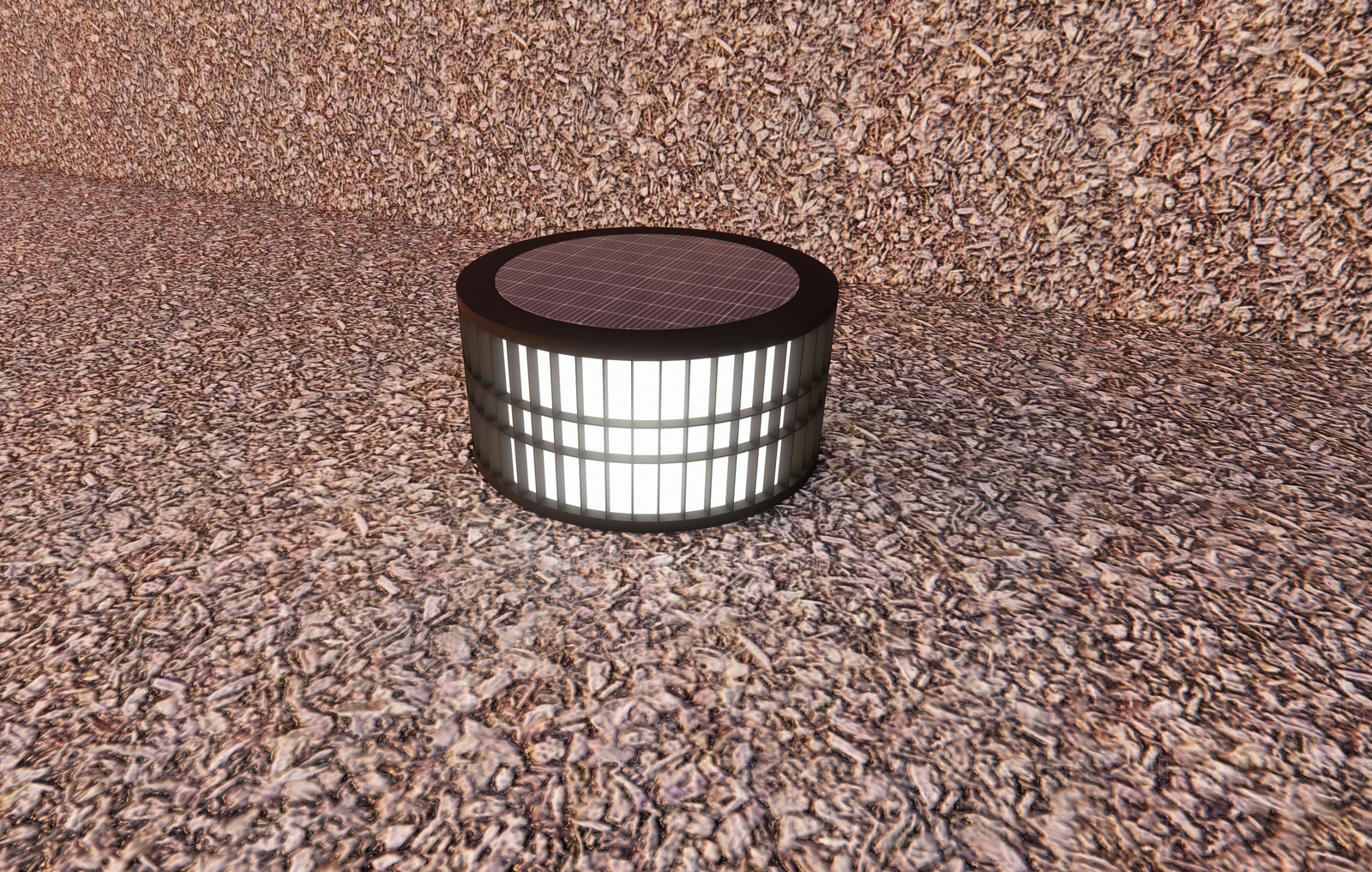 现代太阳能柱头灯SU模型下载【ID:1160380003】