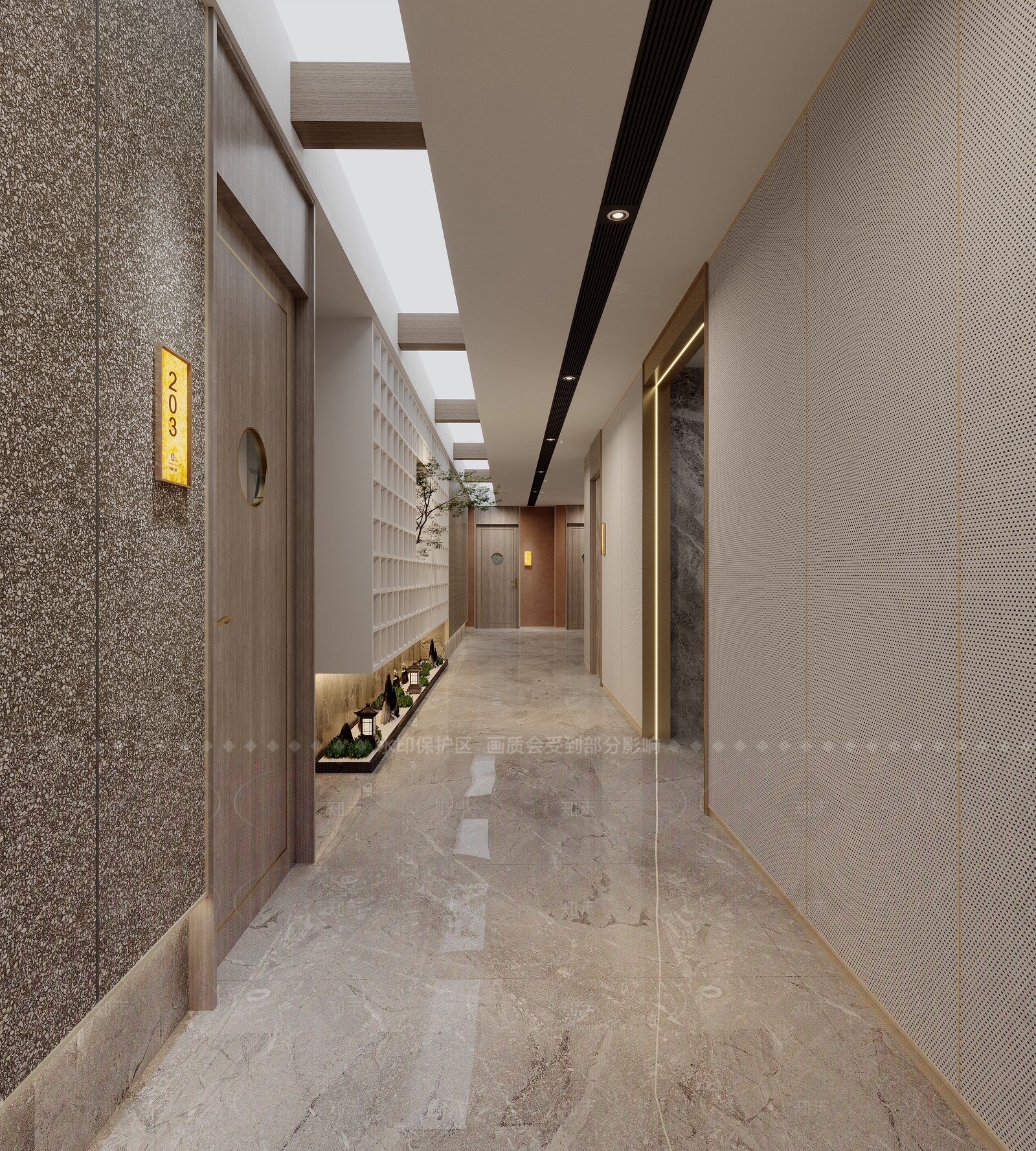 现代足浴店大厅3D模型下载【ID:1160383036】