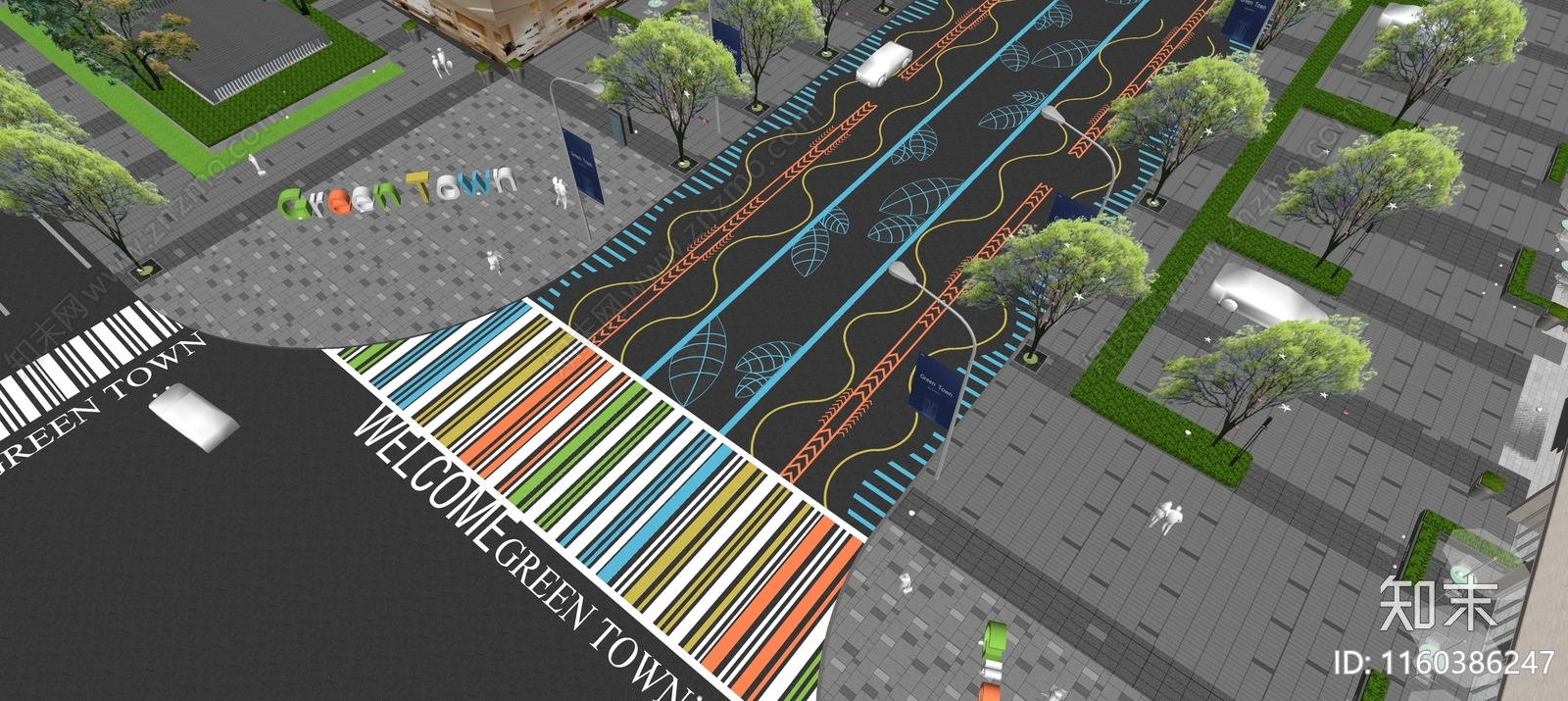 现代道路SU模型下载【ID:1160386247】