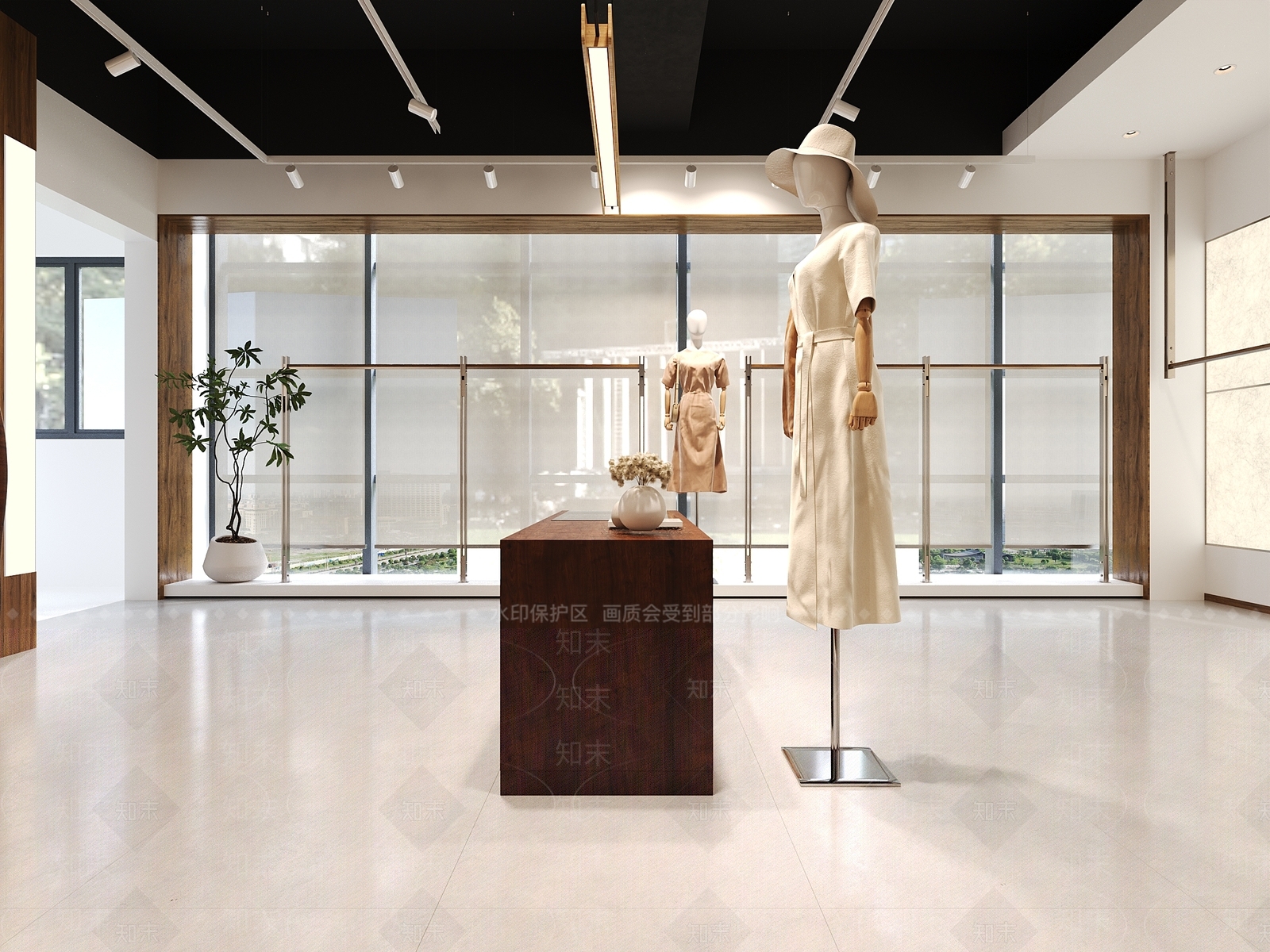 现代女装店3D模型下载【ID:1160396900】