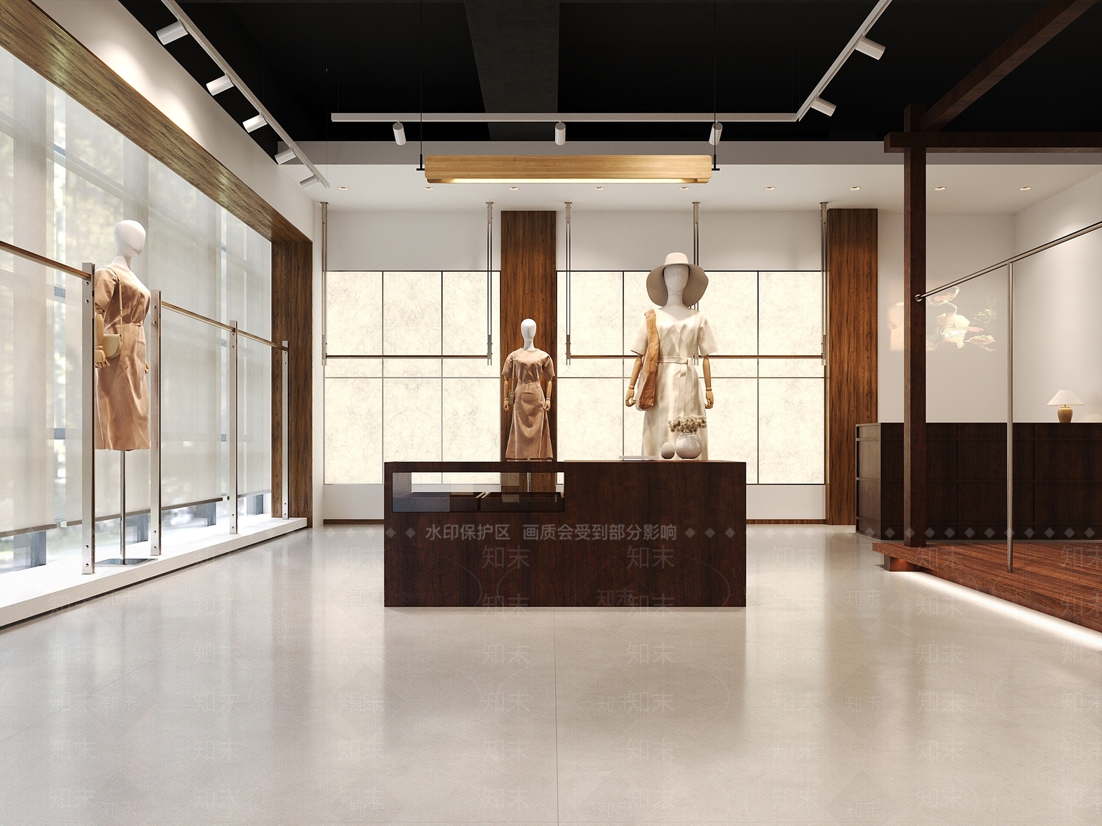 现代女装店3D模型下载【ID:1160396900】