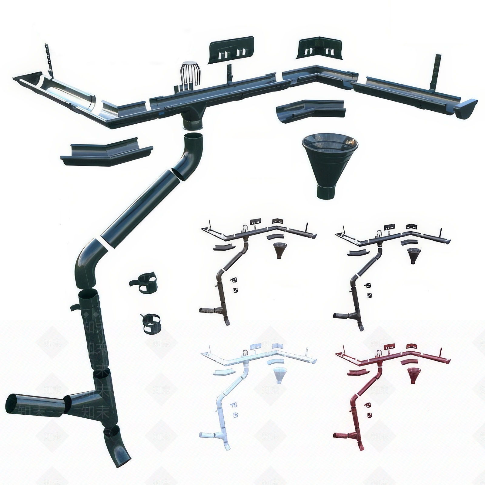 别墅排水管3D模型下载【ID:1160399091】