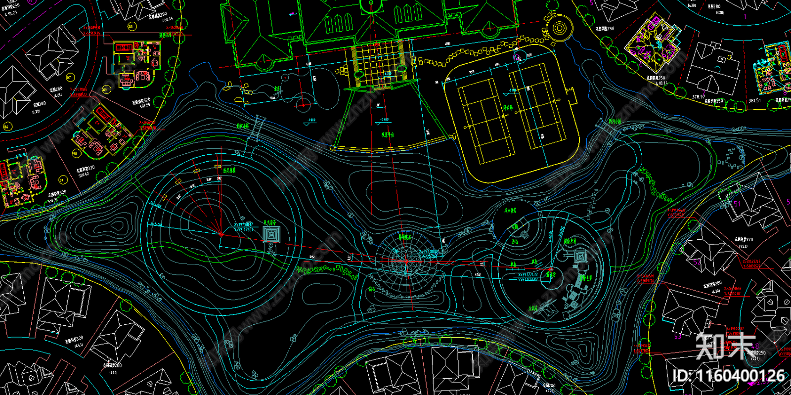 苏州某花园小区总平面图施工图下载【ID:1160400126】