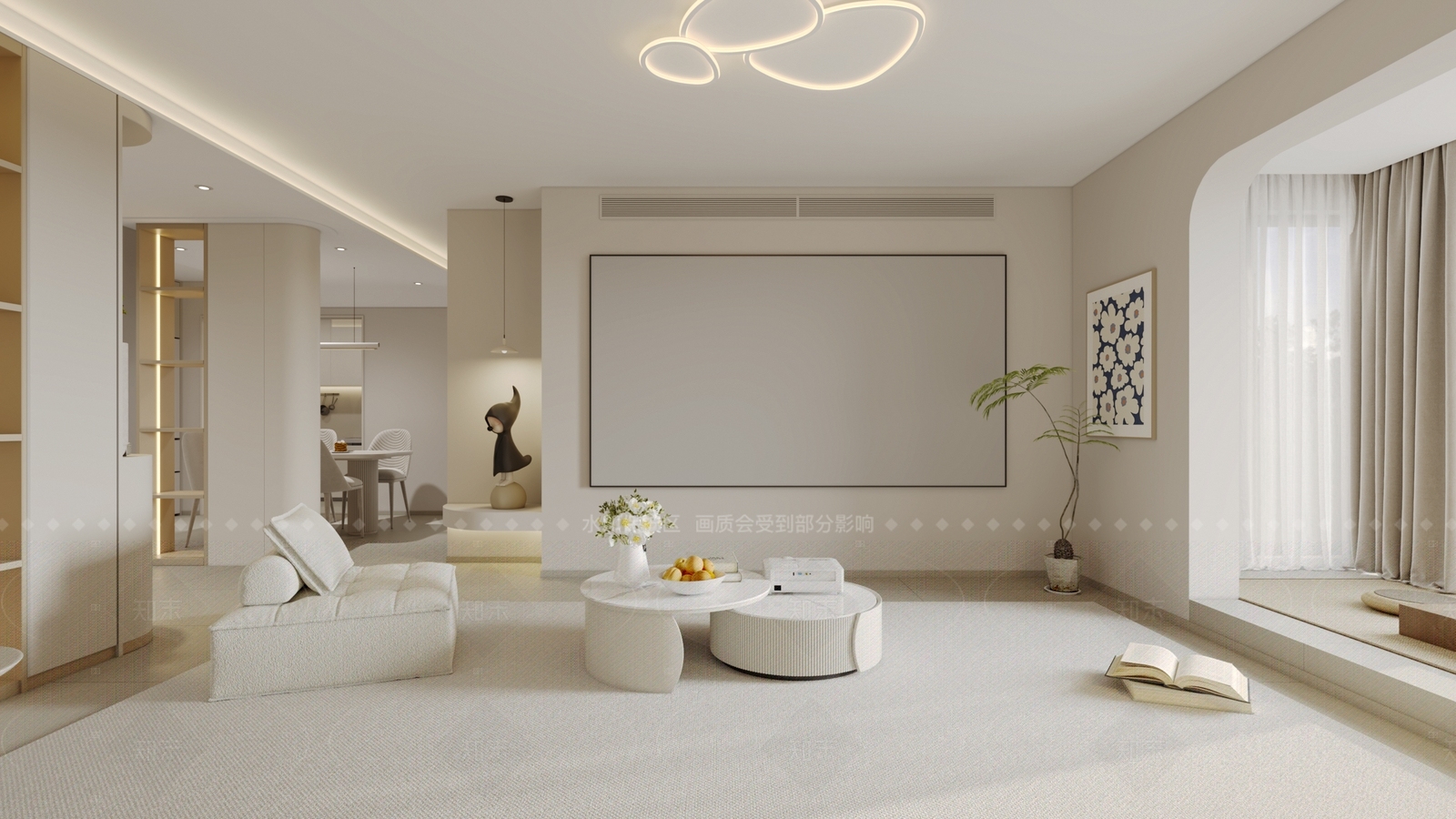 现代家居餐厅3D模型下载【ID:1214589481】