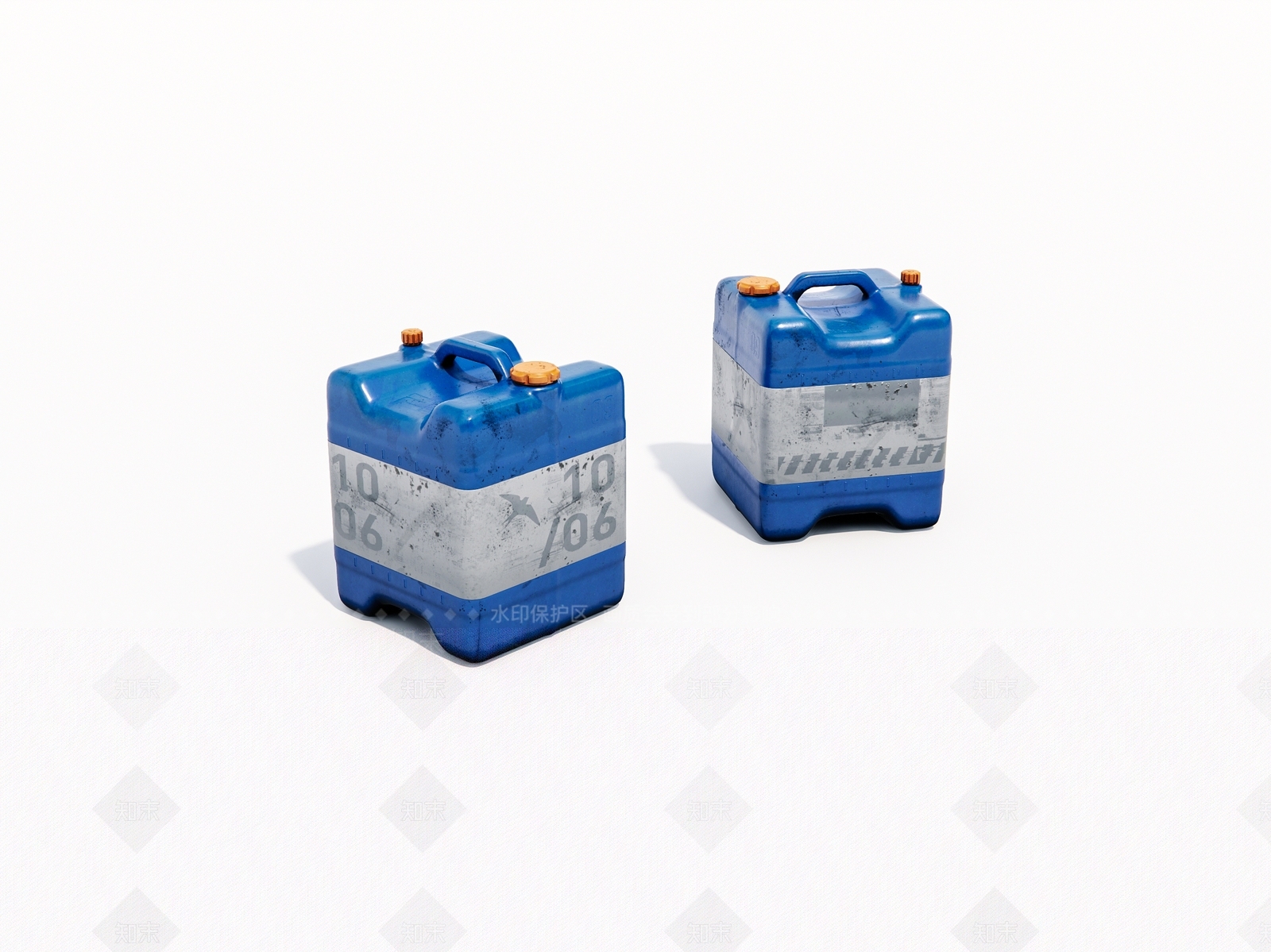 现代旧塑料桶3D模型下载【ID:1160412160】