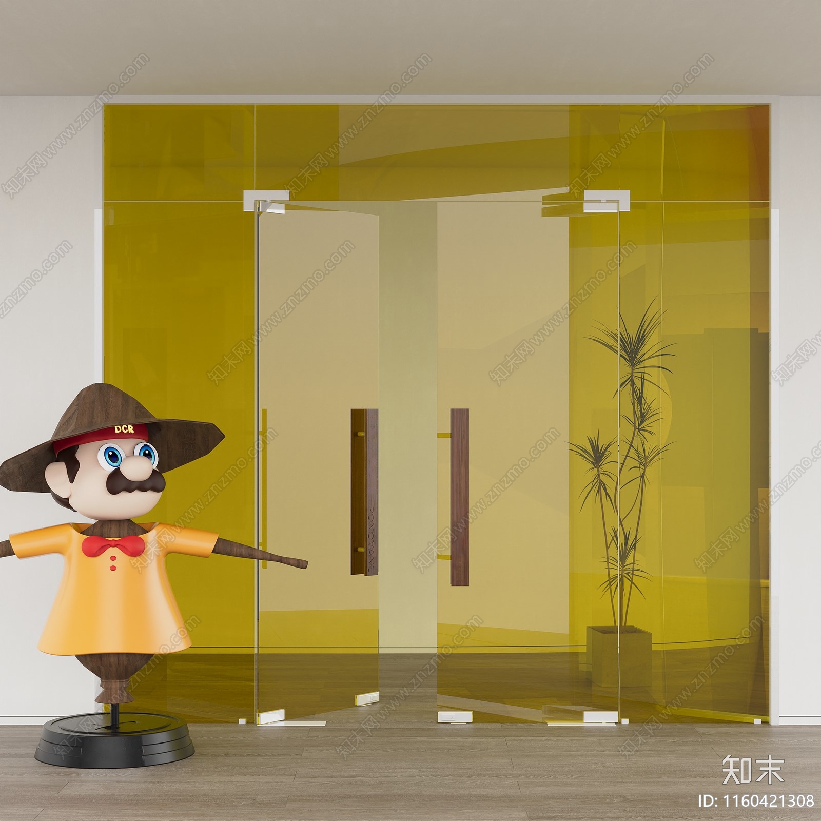 鹅黄色亚克力贴图下载【ID:1160421308】