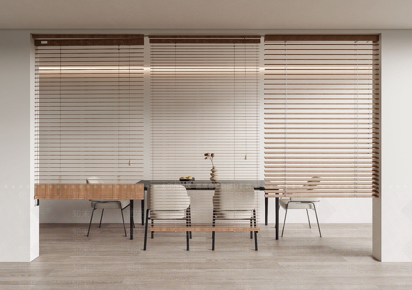 新中式竹帘3D模型下载【ID:1160425018】