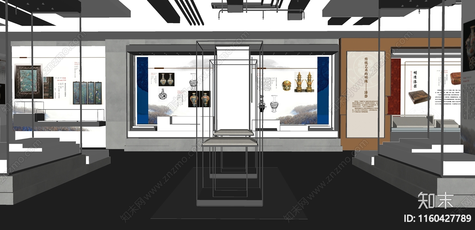 现代博物馆SU模型下载【ID:1160427789】