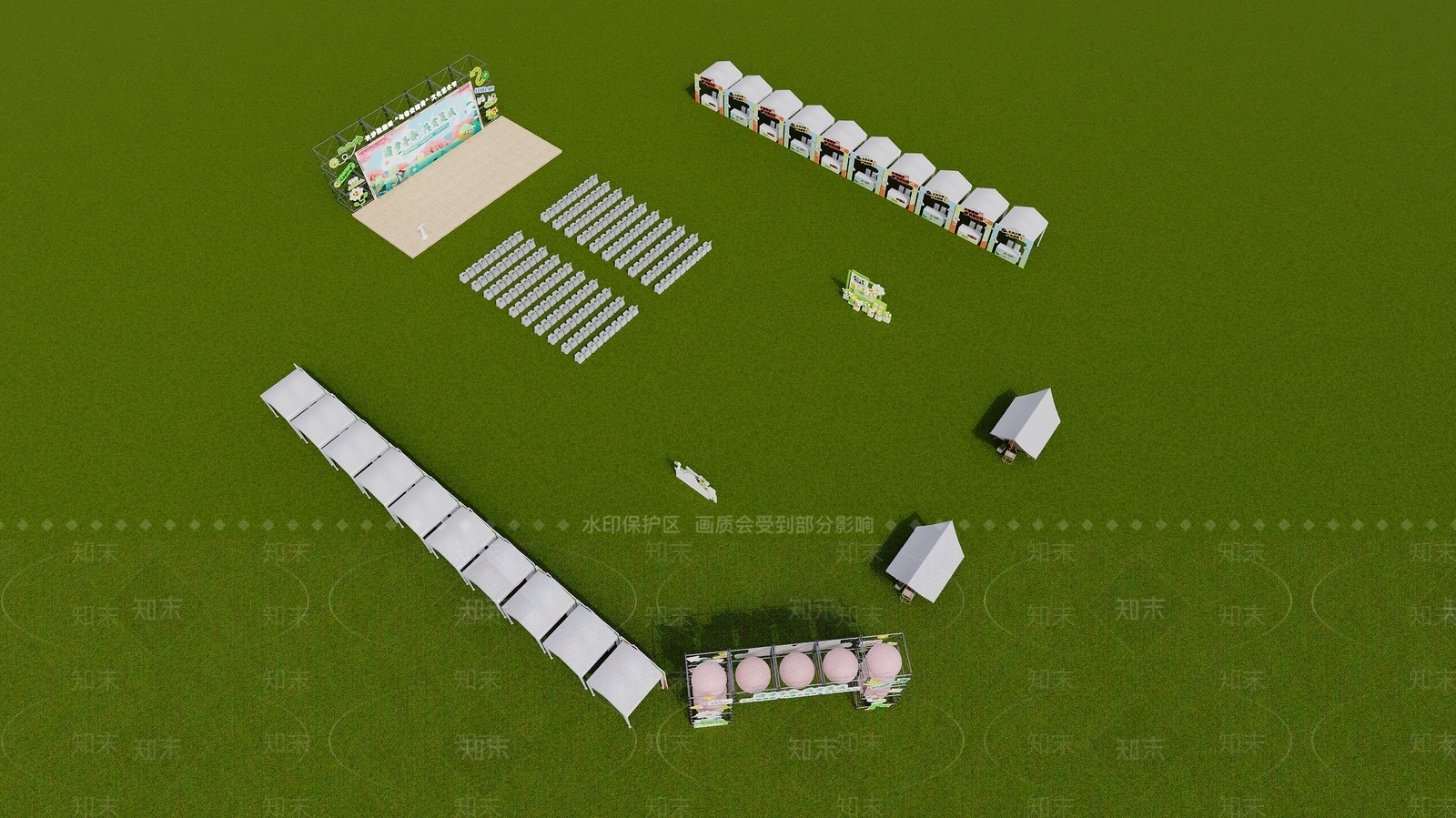 现代美陈3D模型下载【ID:1160430740】