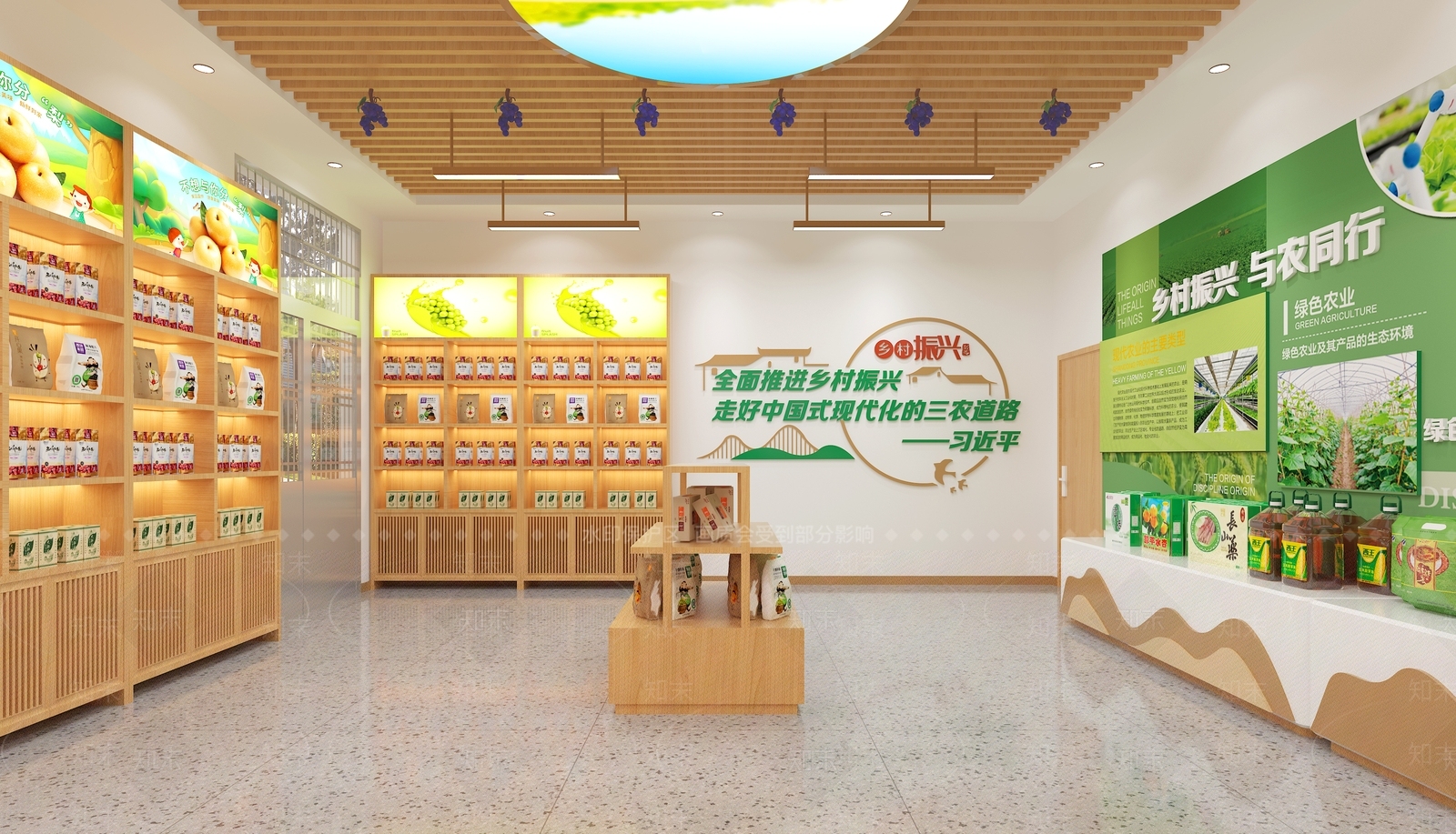 现代乡村振兴直播间SU模型下载【ID:1160433942】