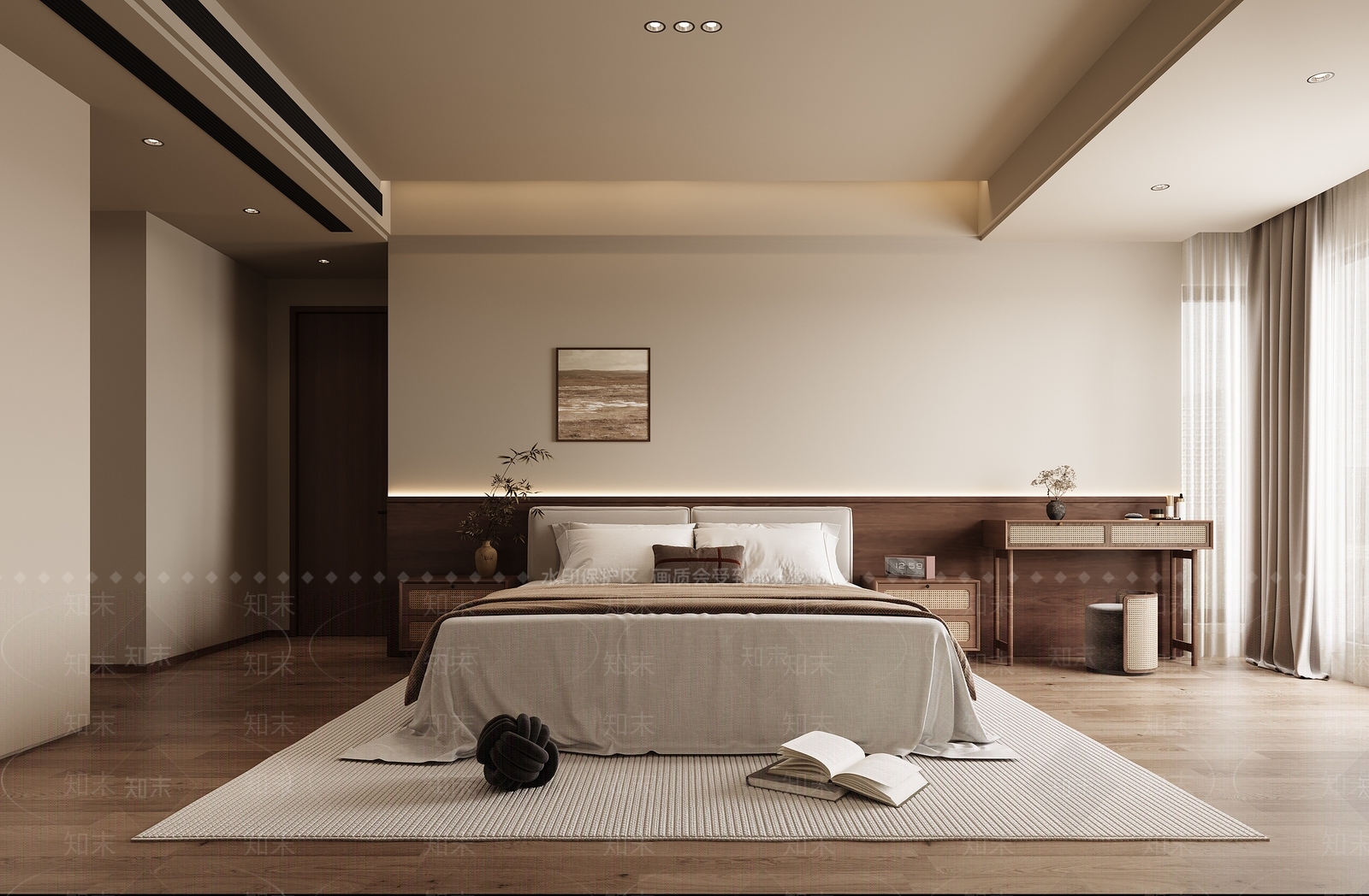 木质梳妆台梳妆台3D模型下载【ID:1227342345】