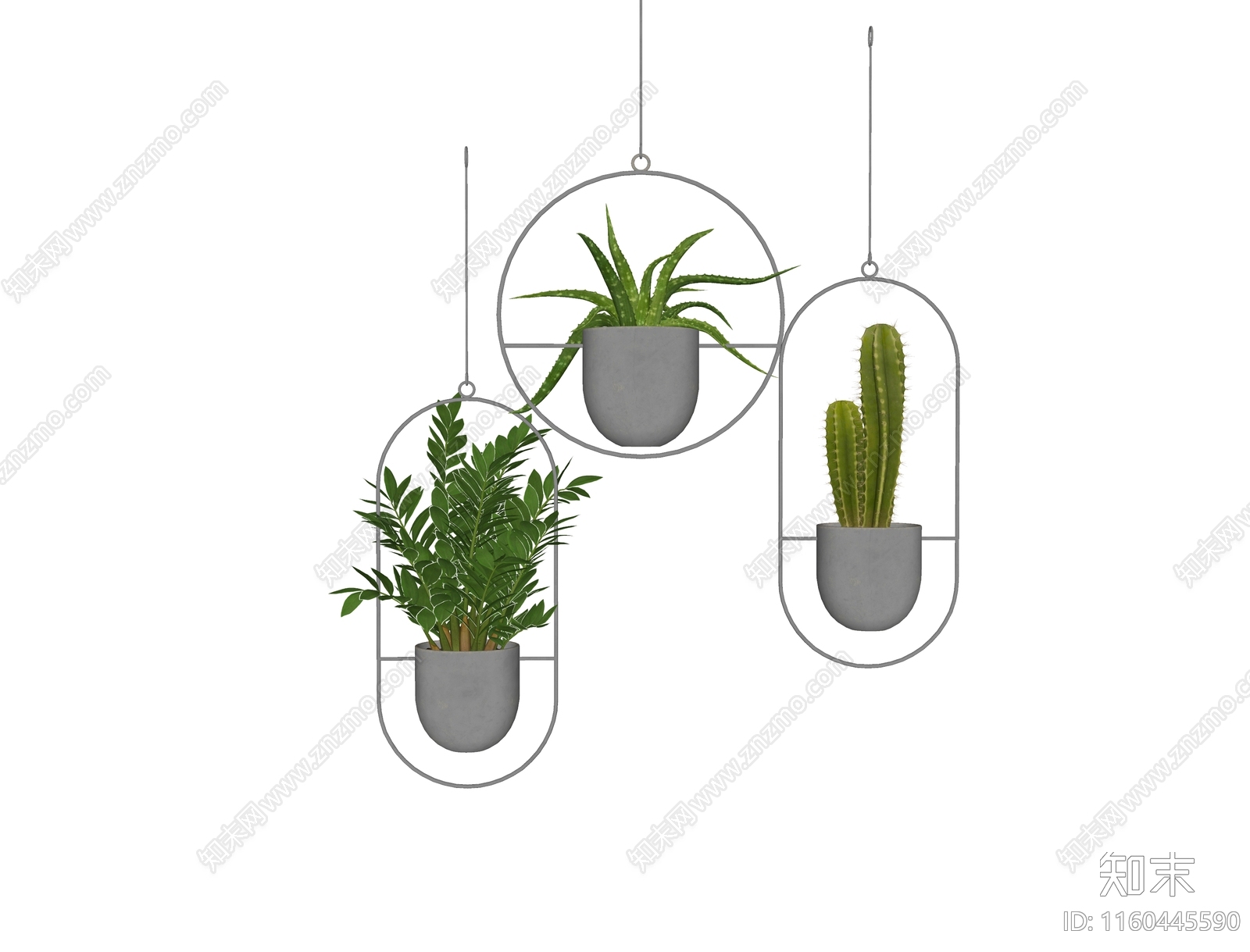 悬吊盆栽SU模型下载【ID:1160445590】