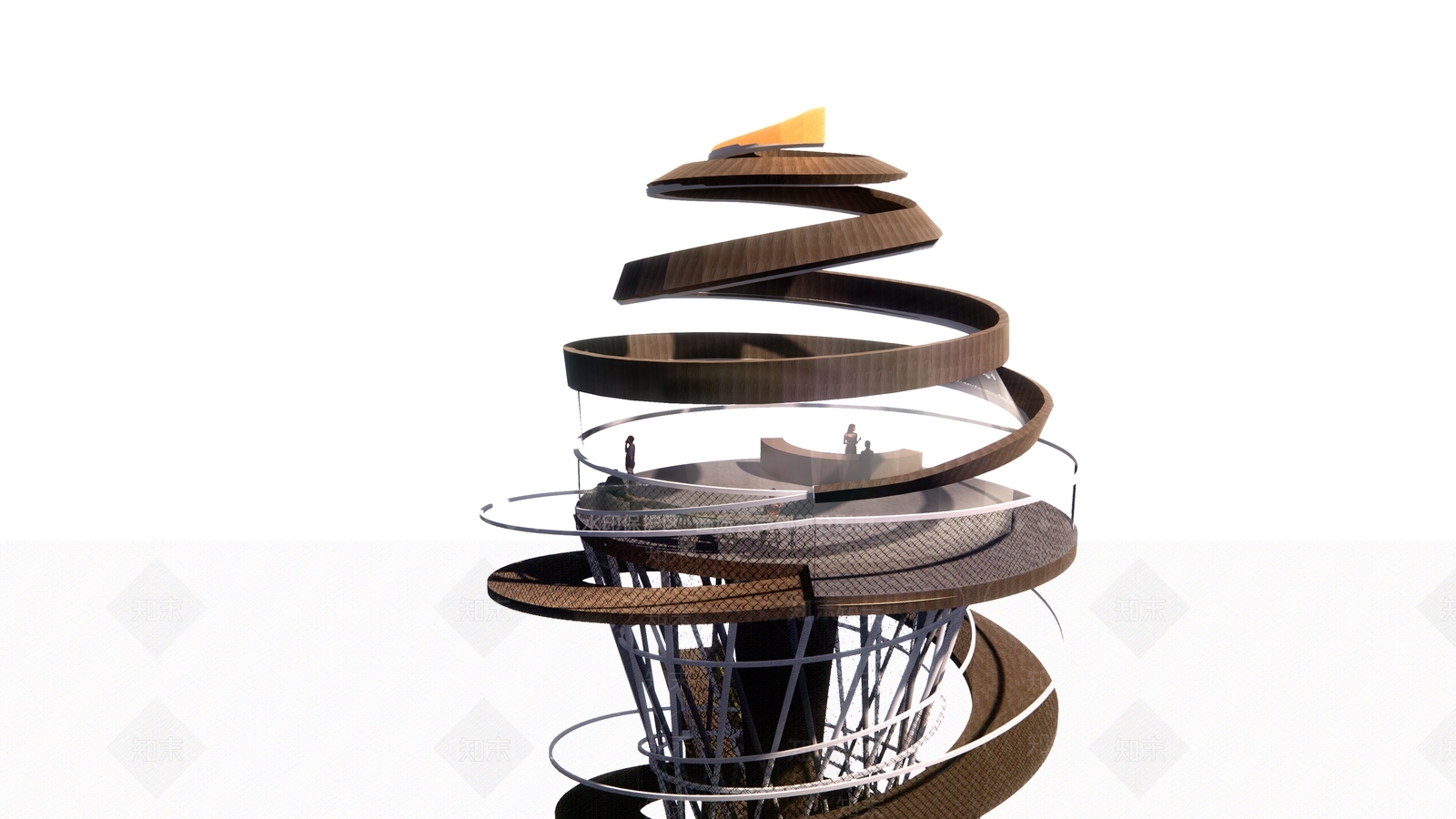 现代灯塔SU模型下载【ID:1160455295】