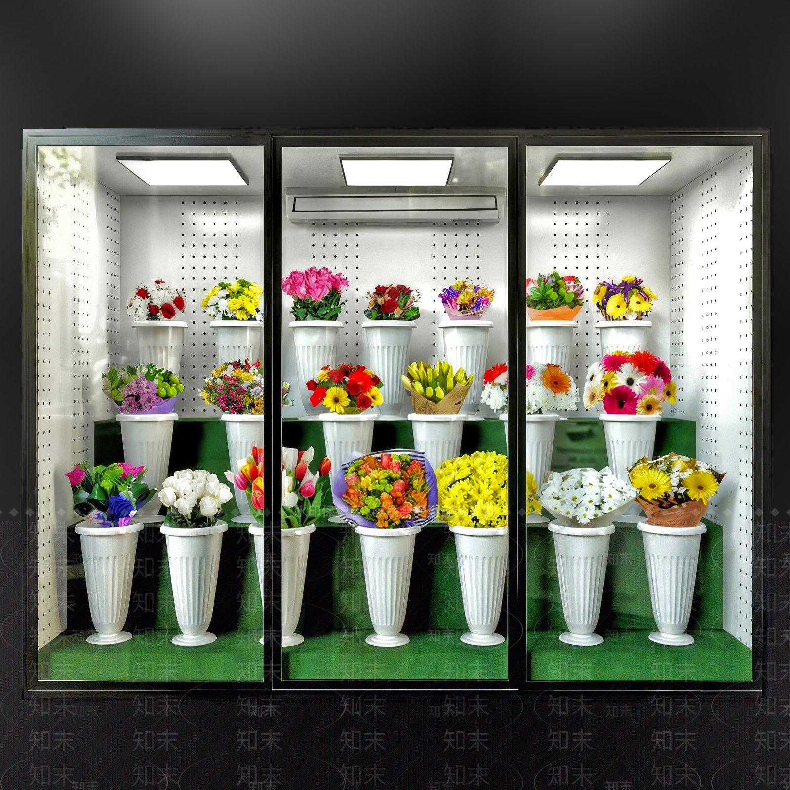 现代鲜花保鲜箱3D模型下载【ID:1160459491】