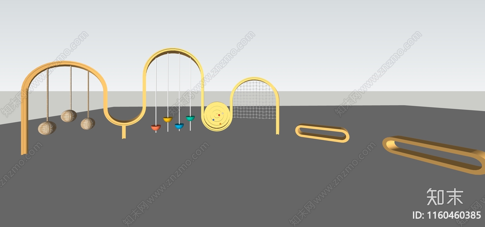 儿童游乐设施SU模型下载【ID:1160460385】