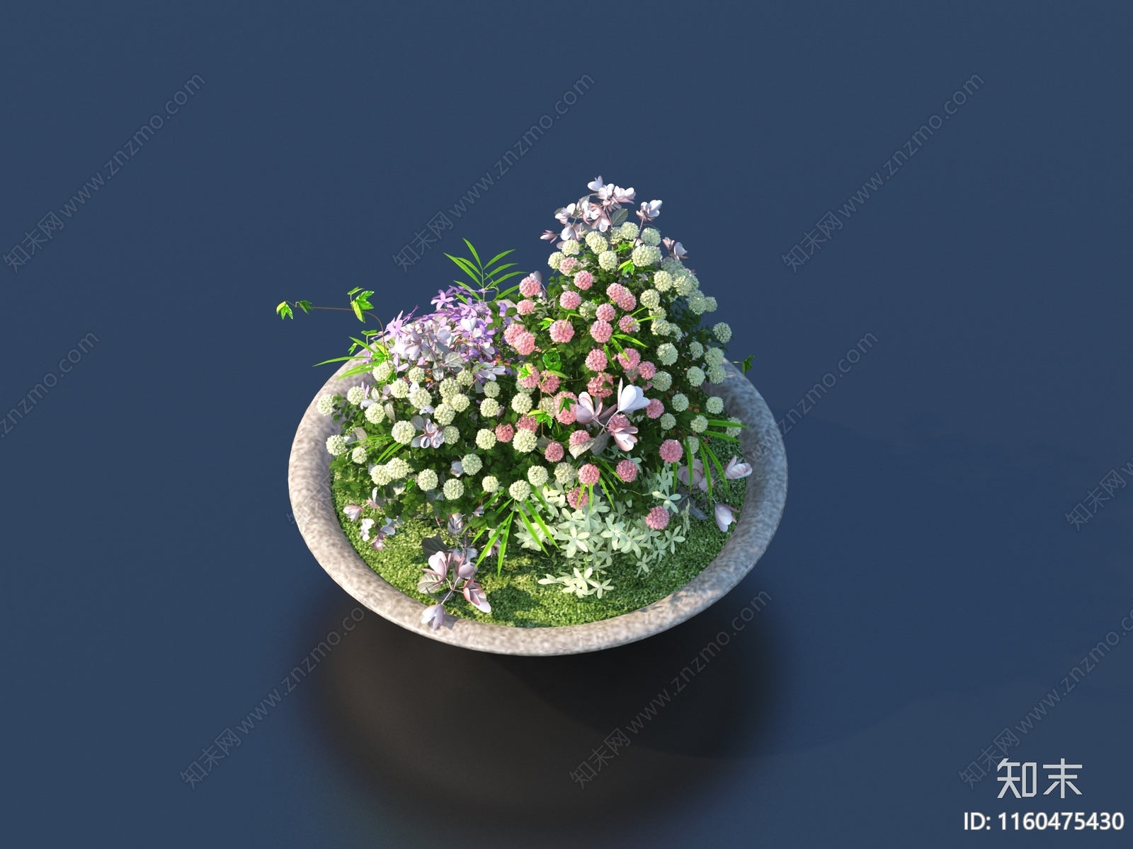 花坛3D模型下载【ID:1160475430】