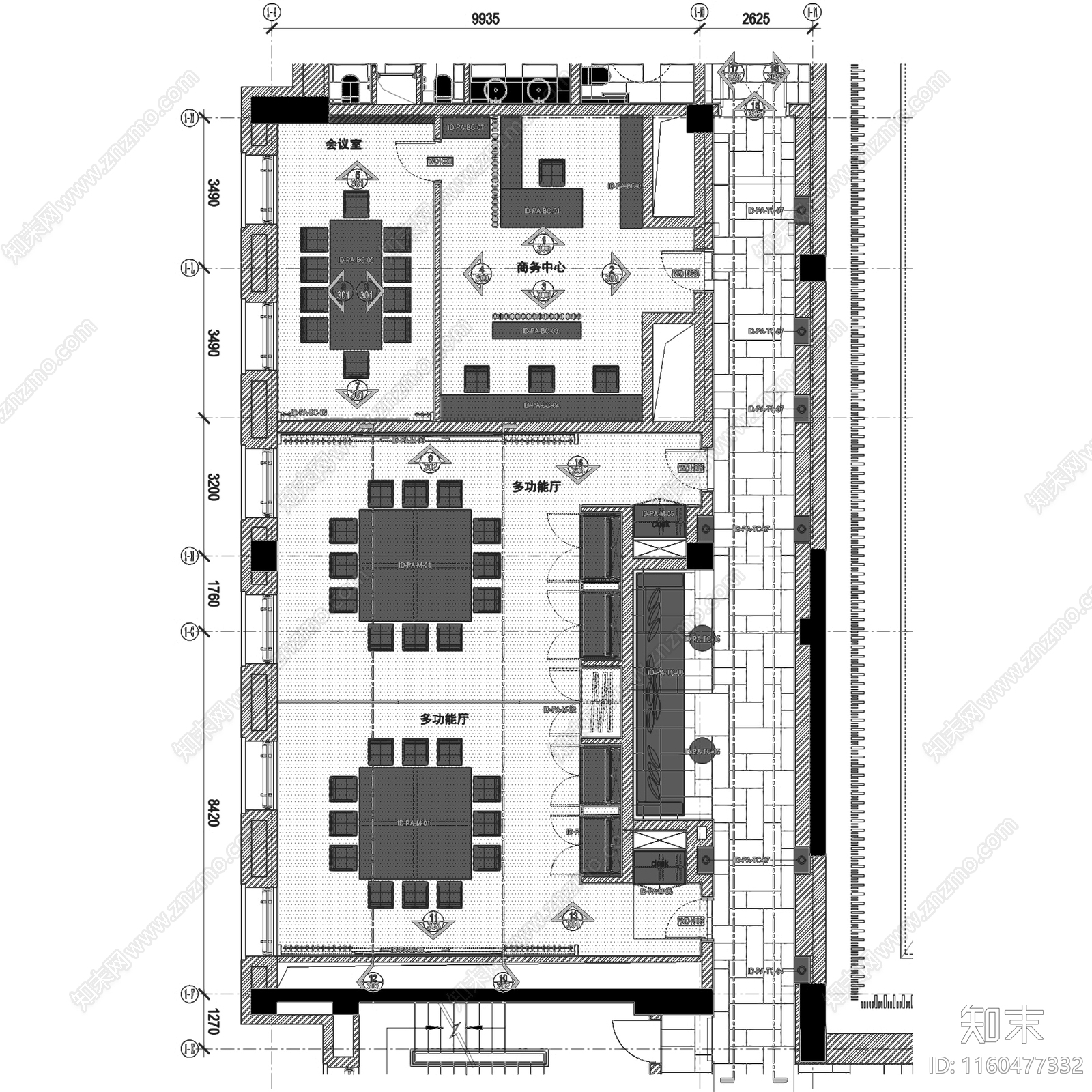 中式拉萨瑞吉假日酒店室内工装cad施工图下载【ID:1160477332】