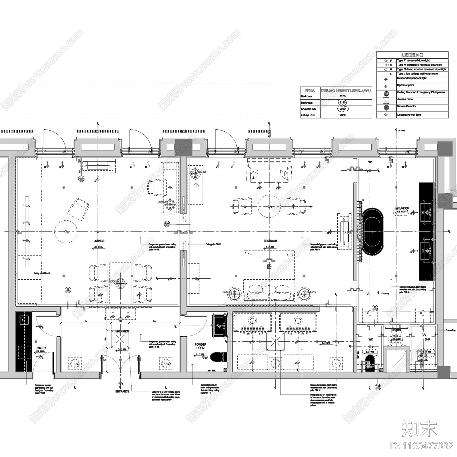 中式拉萨瑞吉假日酒店室内工装cad施工图下载【ID:1160477332】