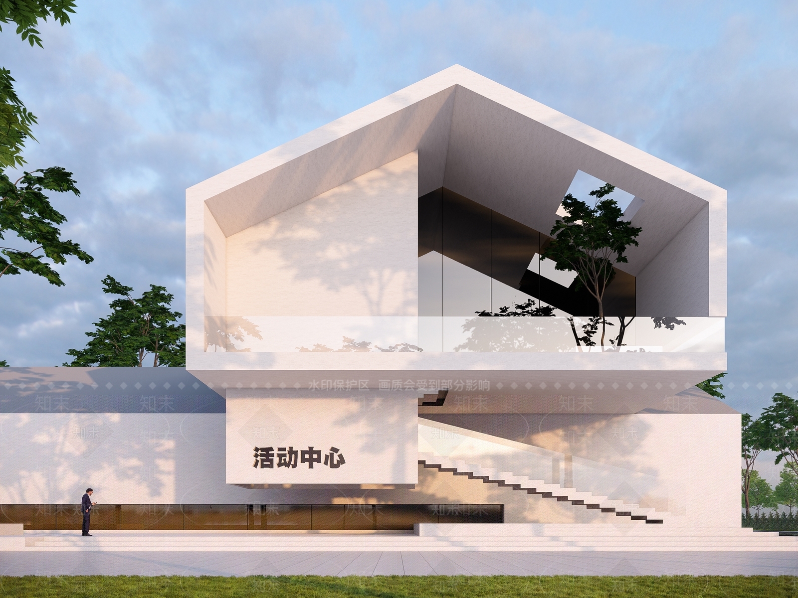 现代活动中心SU模型下载【ID:1160548430】