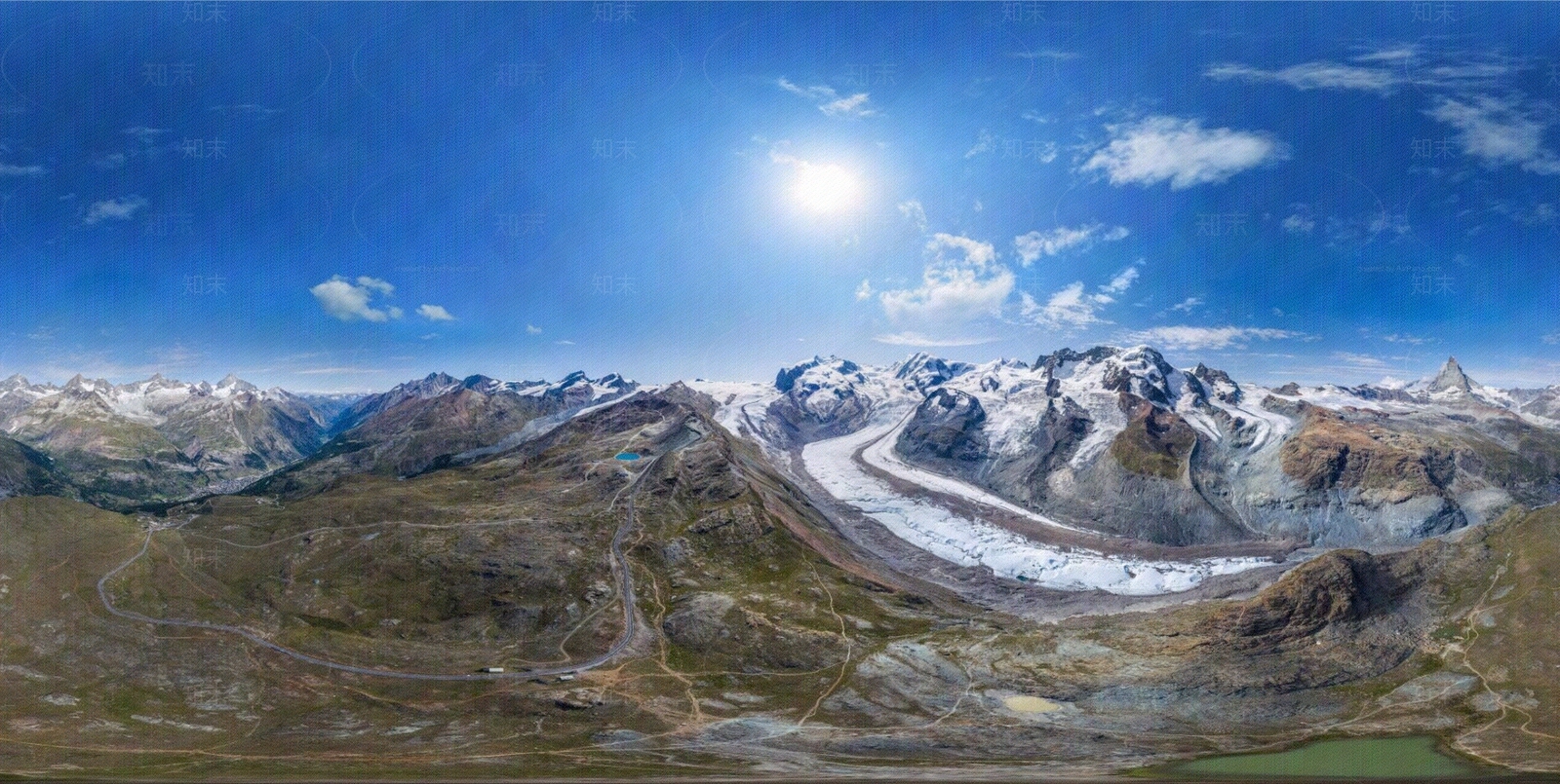 白天HDR山地高山雪山晴天贴图下载【ID:1160480927】