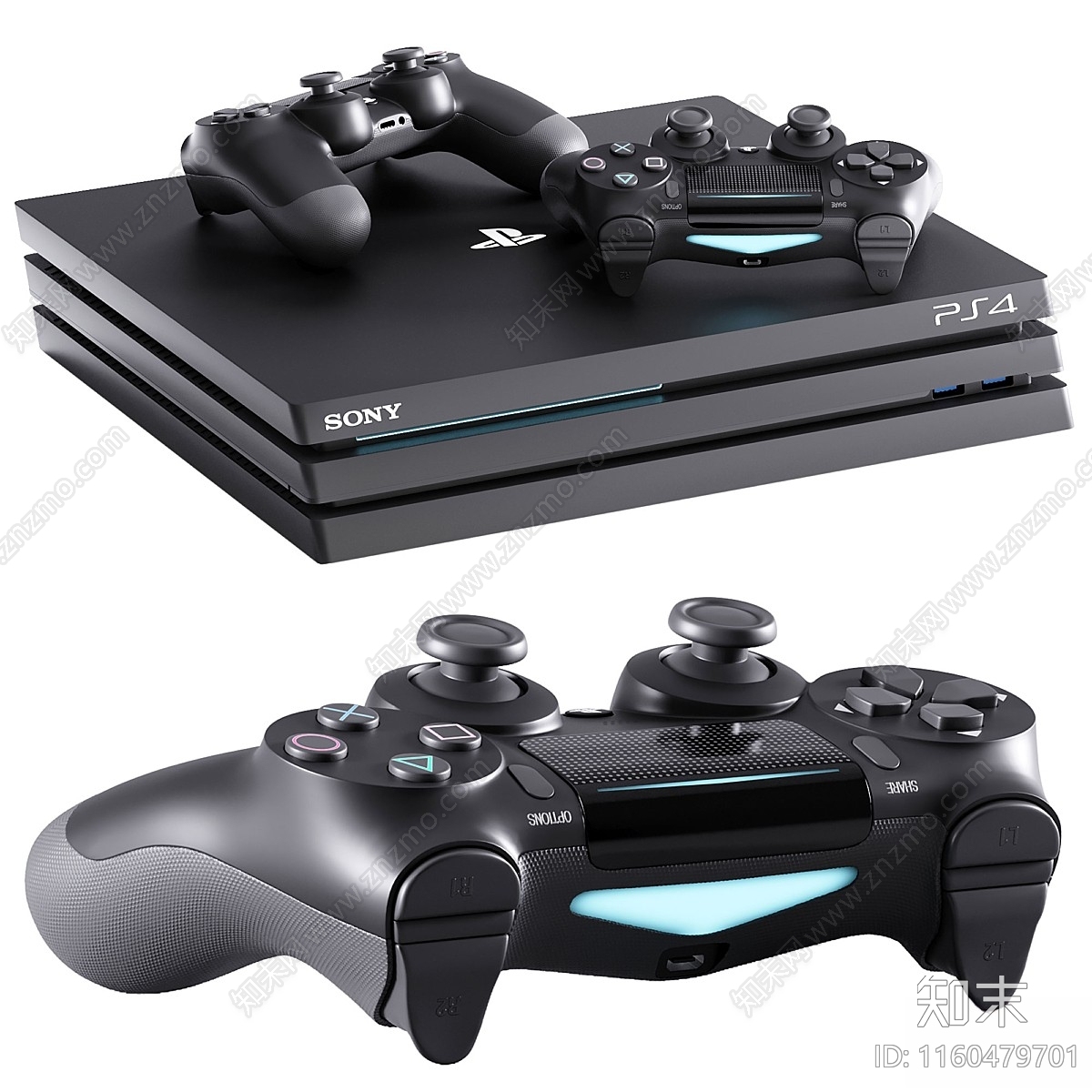 ps4游戏手柄3D模型下载【ID:1160479701】