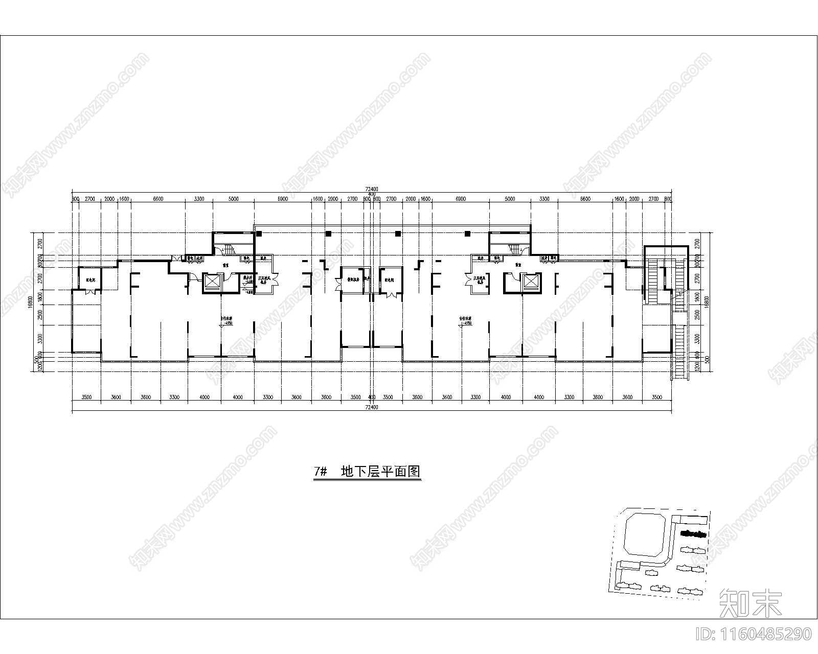 住宅建筑cad施工图下载【ID:1160485290】