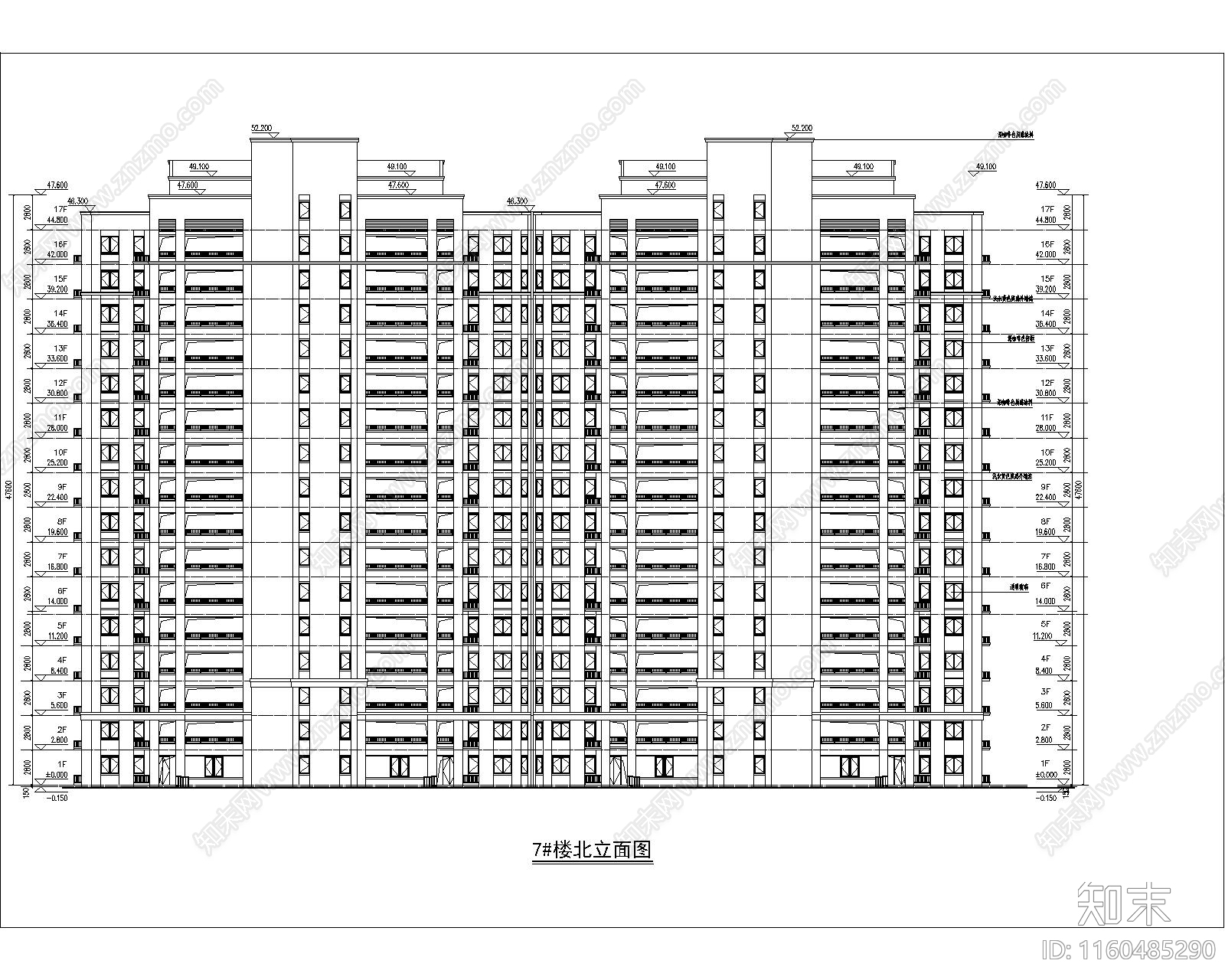 住宅建筑cad施工图下载【ID:1160485290】