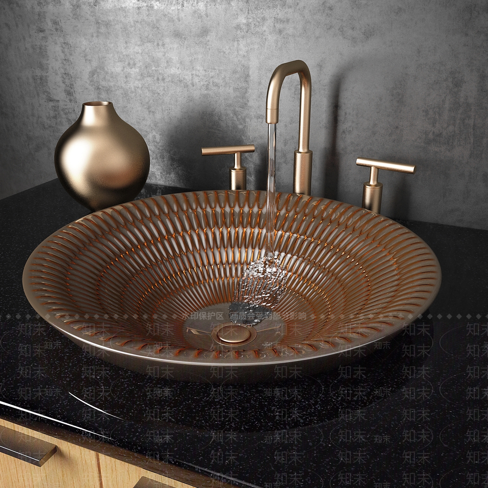 现代洗手台3D模型下载【ID:1160489270】