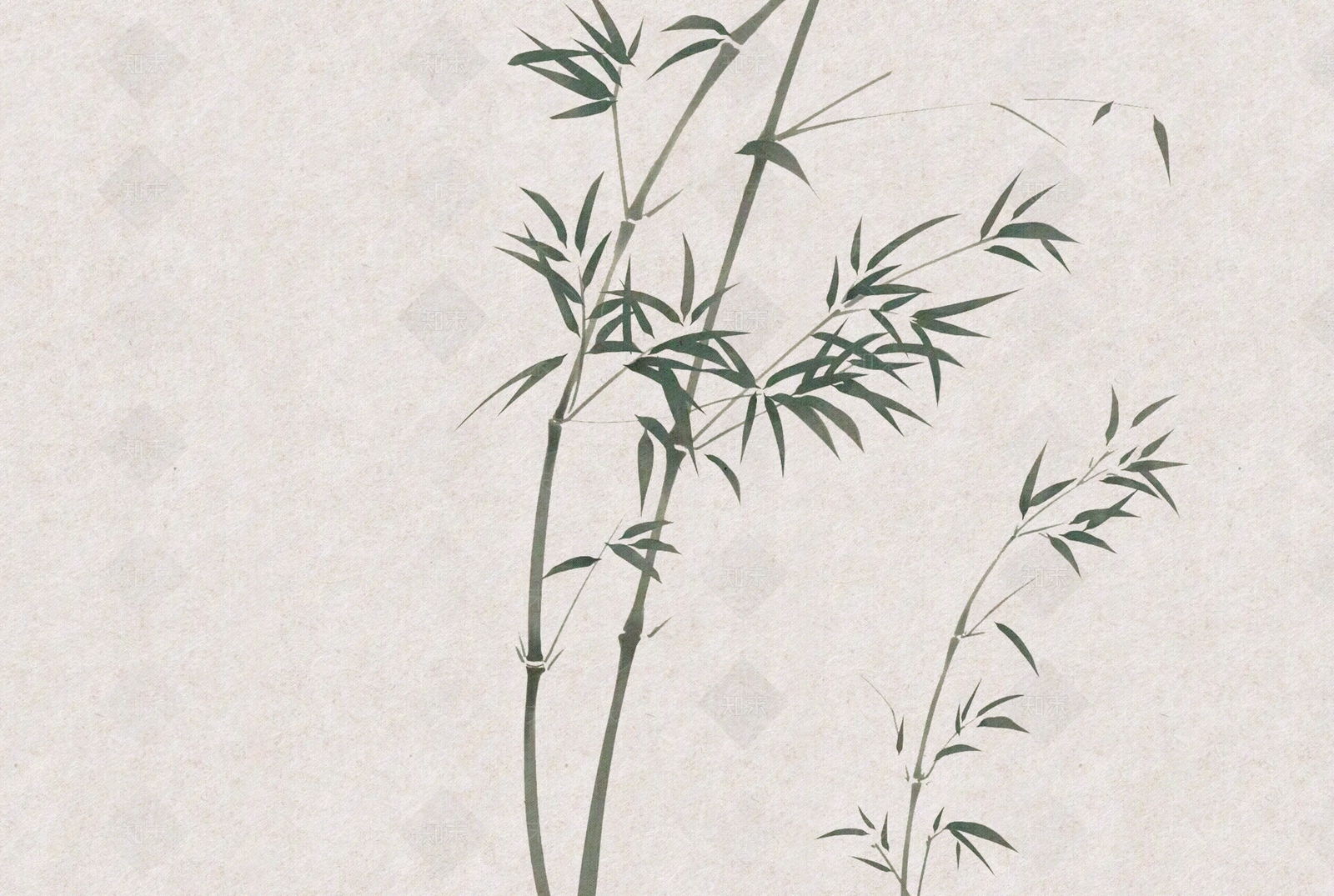 新中式国风竹子纸纹装饰画贴图下载【ID:1160491886】