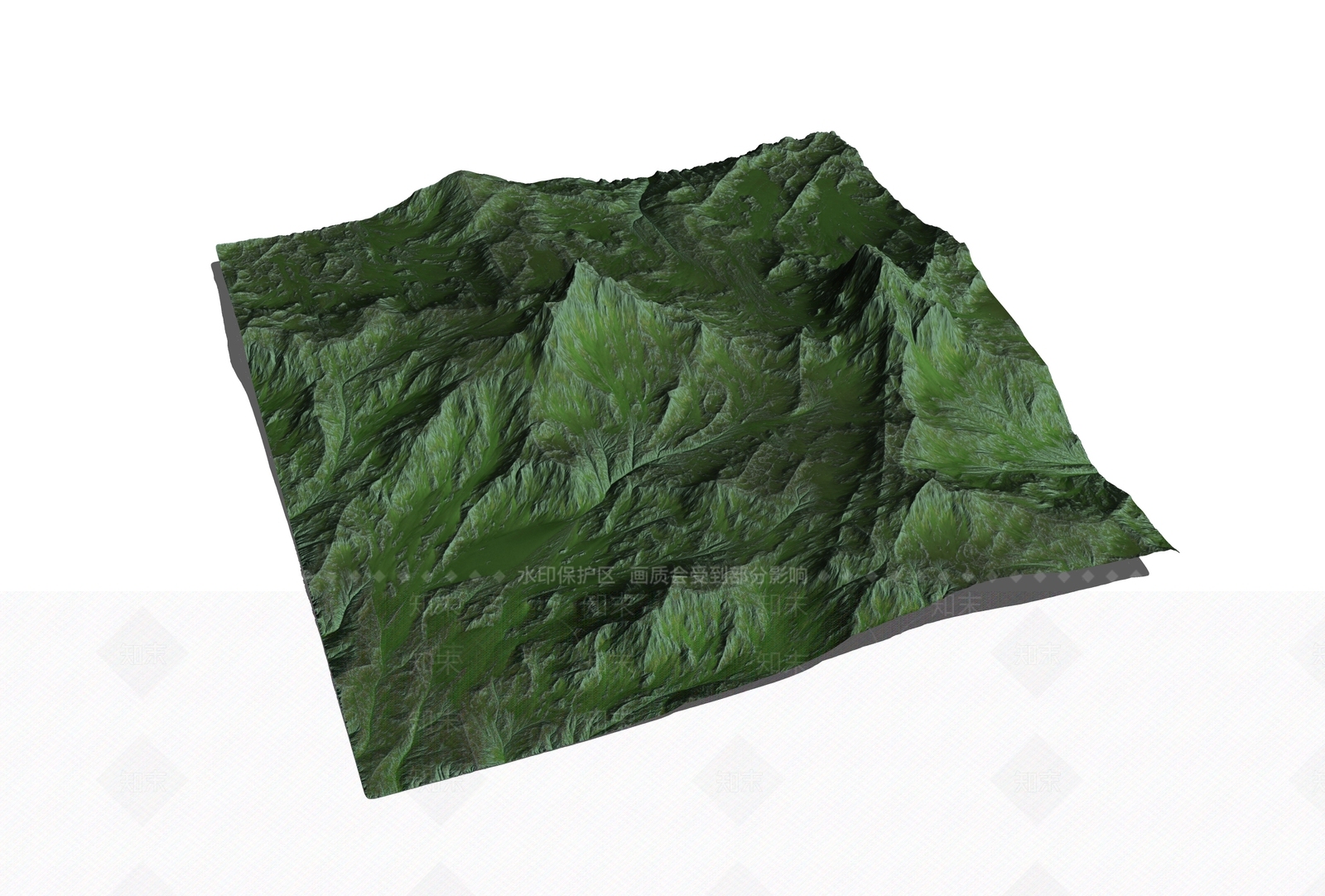 现代山脉地形景观SU模型下载【ID:1160501843】
