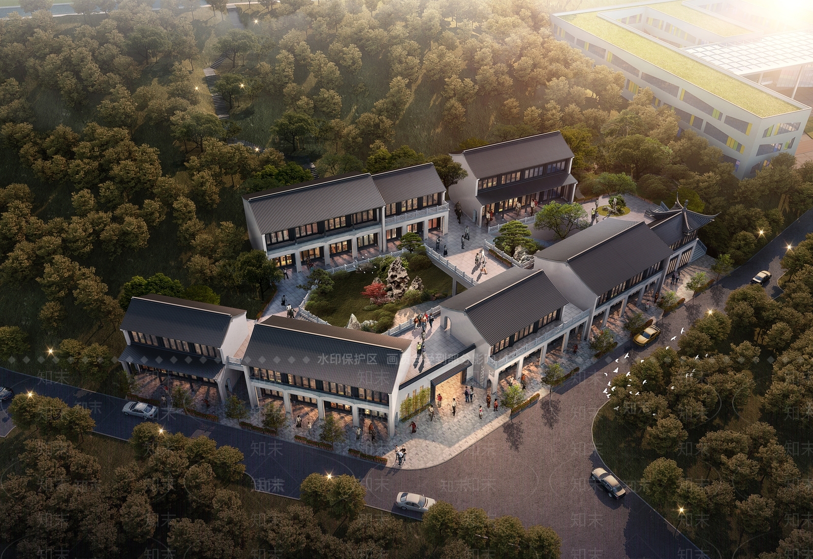 古建商业街3D模型下载【ID:1160504299】