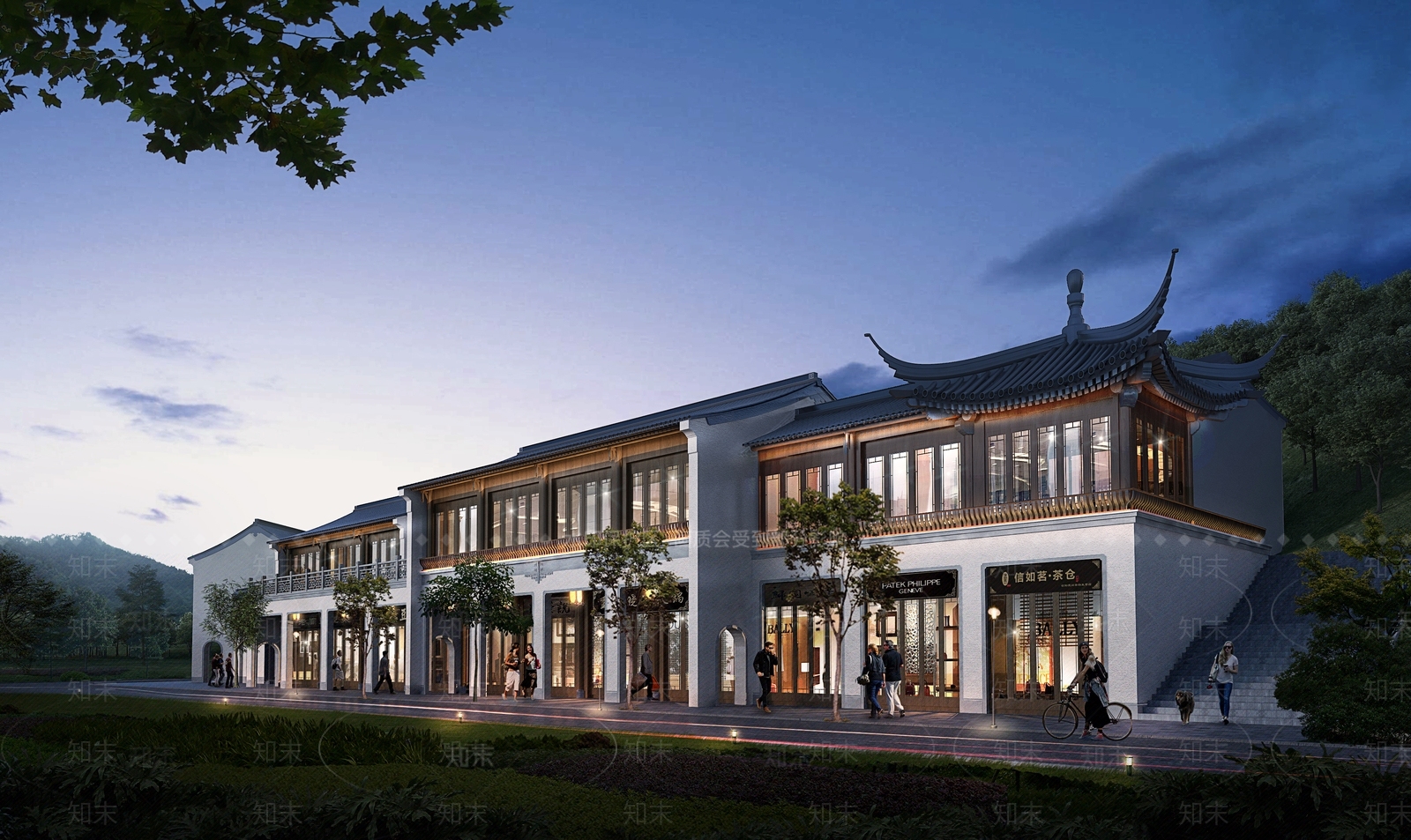 古建商业街3D模型下载【ID:1160504690】