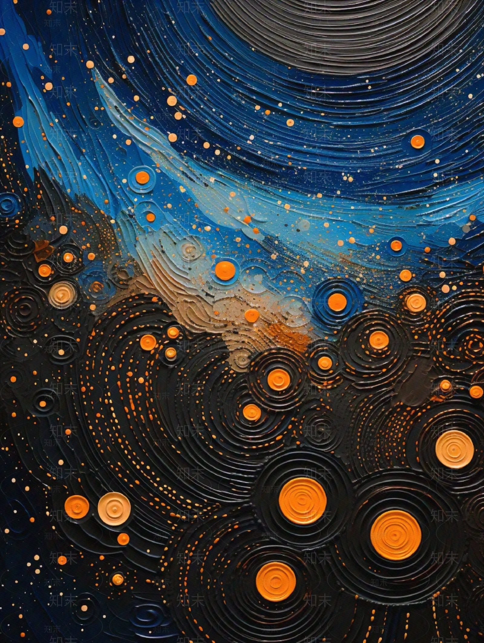 儿童房手绘抽象宇宙贴图下载【ID:1160522746】