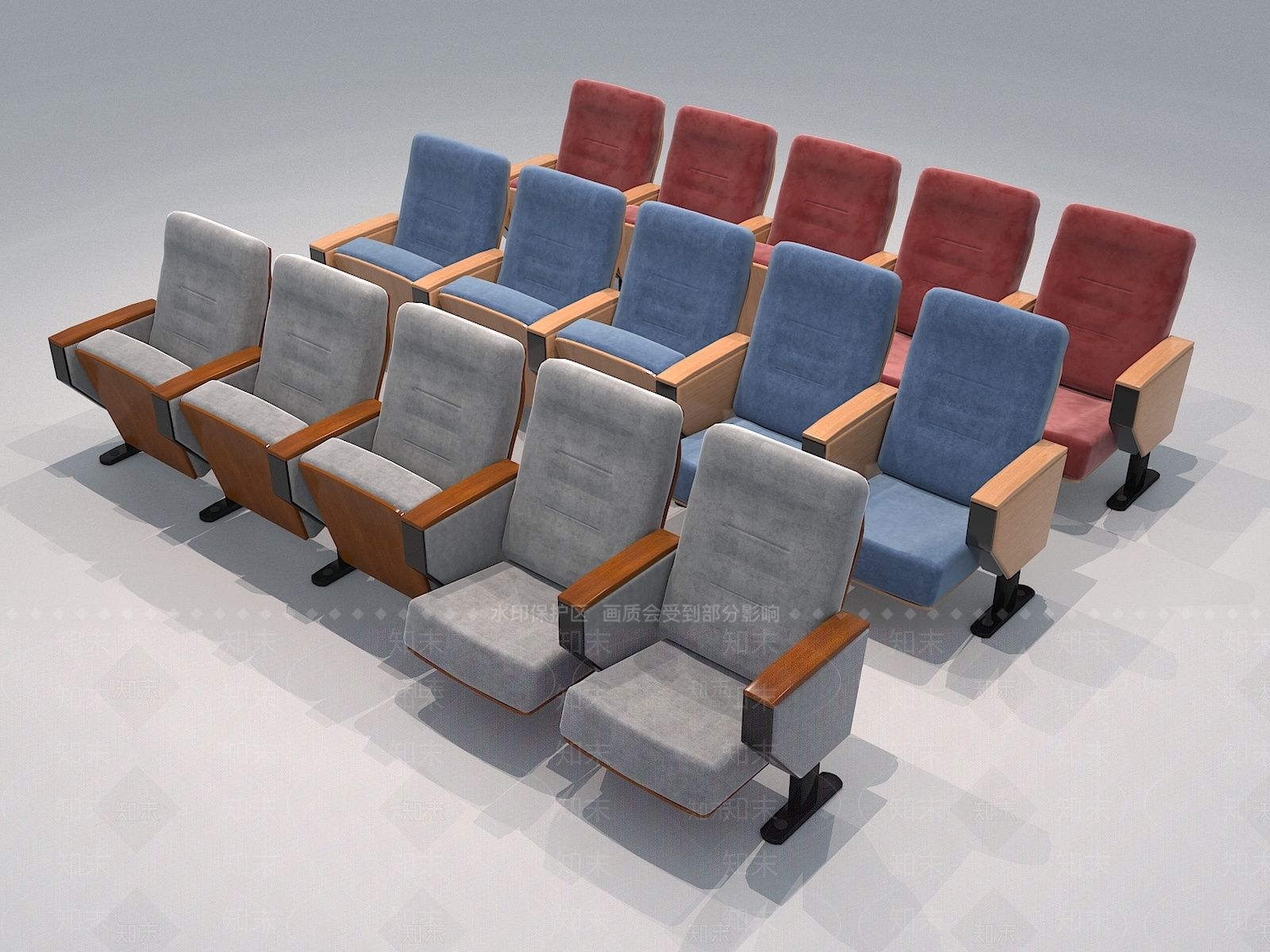 现代公共座椅3D模型下载【ID:1160528662】