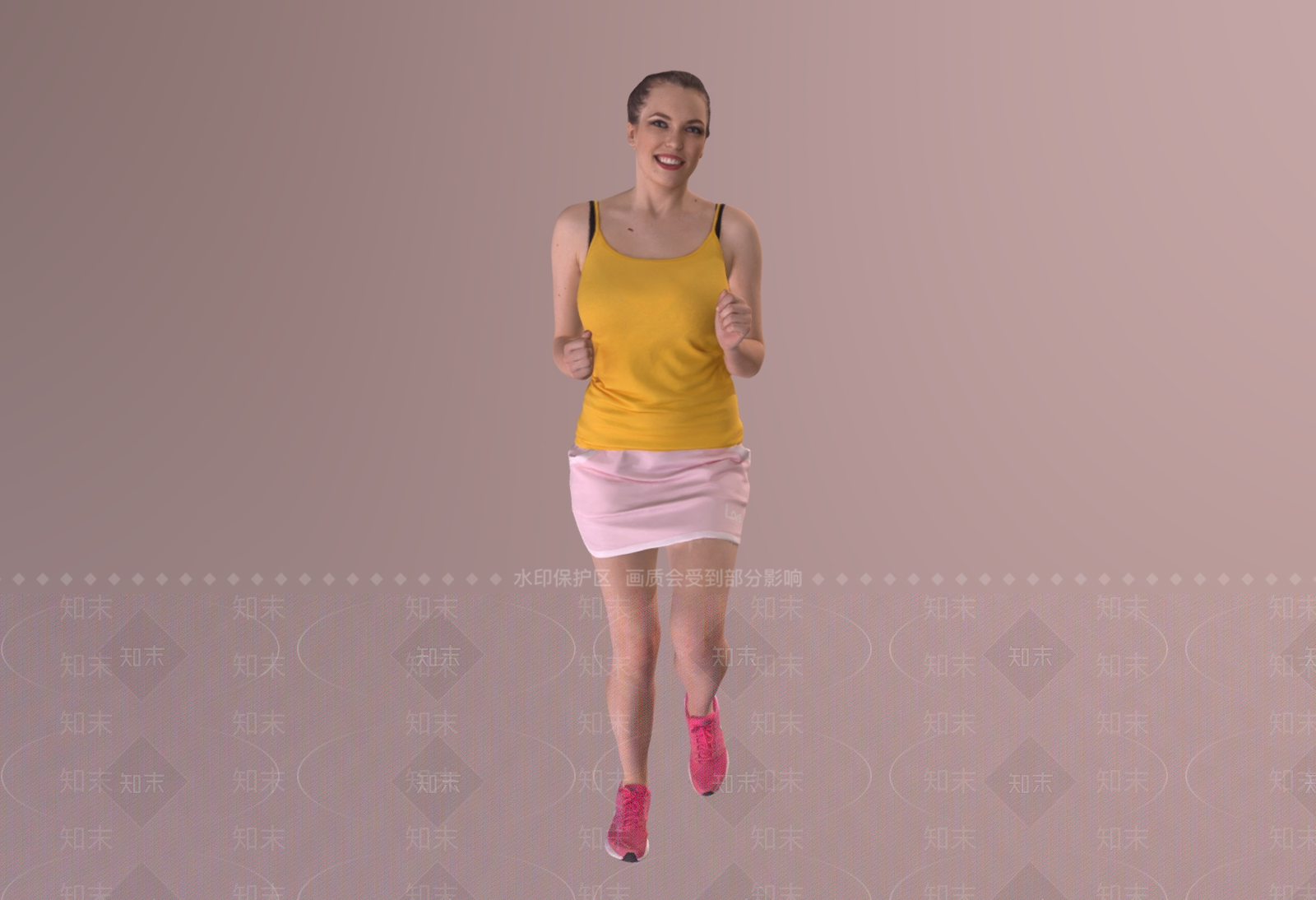 运动跑步女人SU模型下载【ID:1160536246】