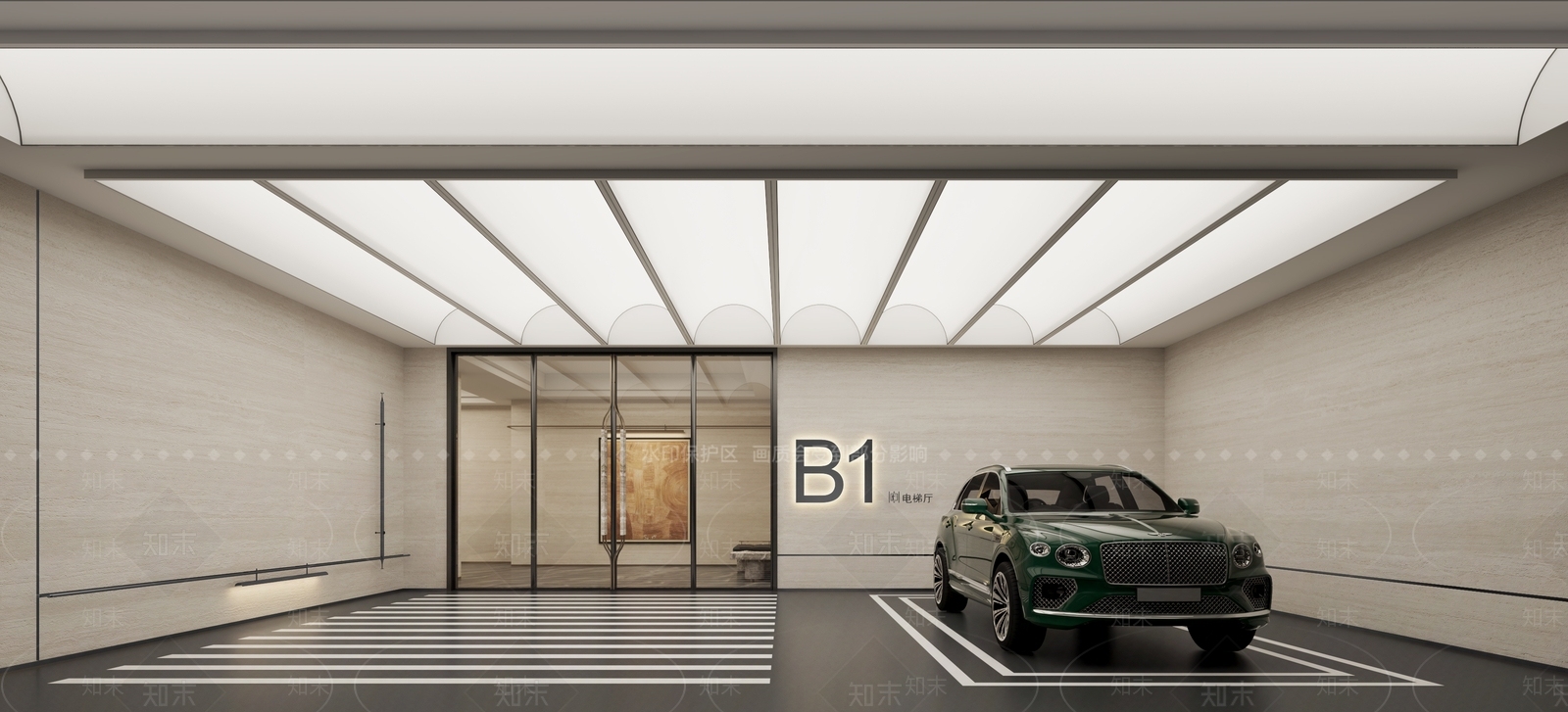 现代车库3D模型下载【ID:1160536729】