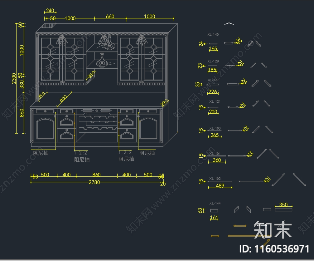 厨房系列全套图纸施工图下载【ID:1160536971】