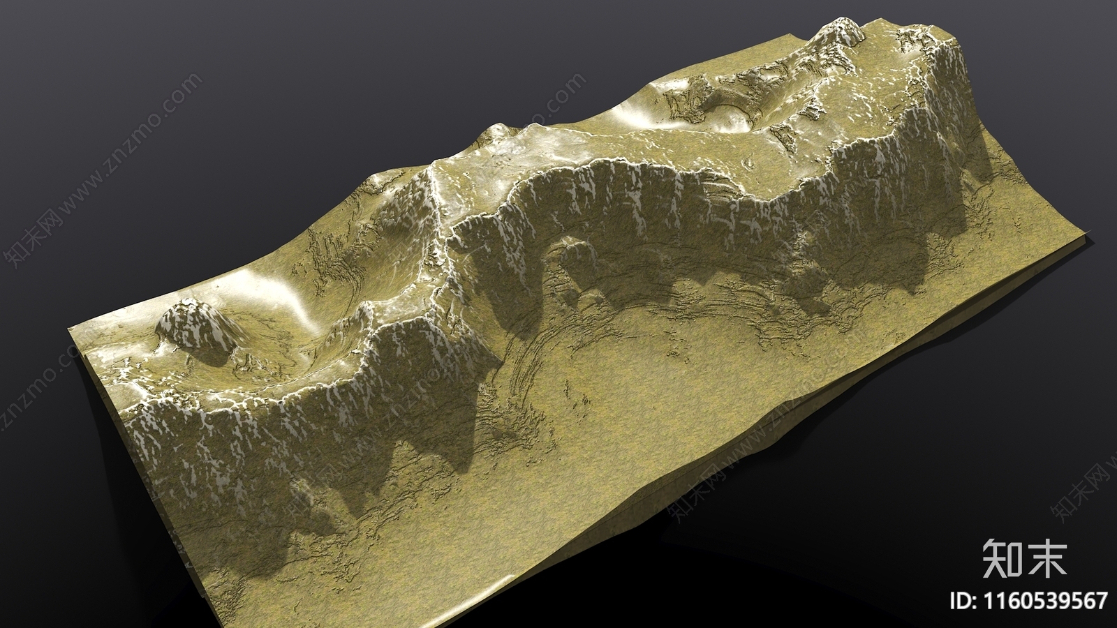 现代雪山3D模型下载【ID:1160539567】