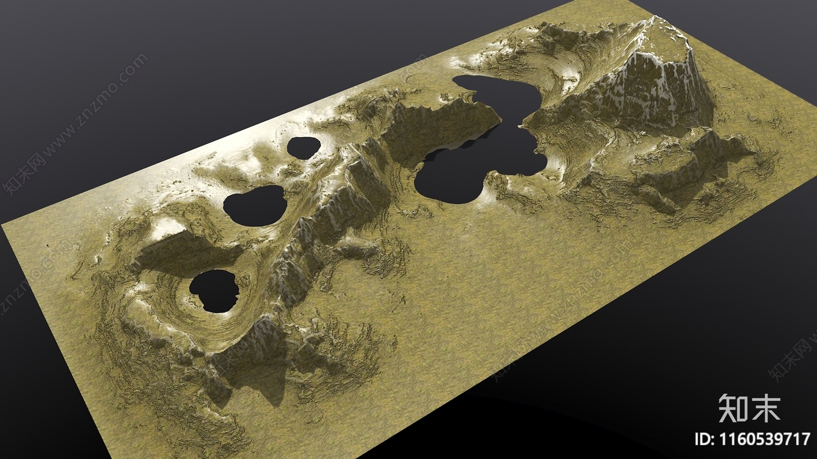 现代雪山3D模型下载【ID:1160539717】