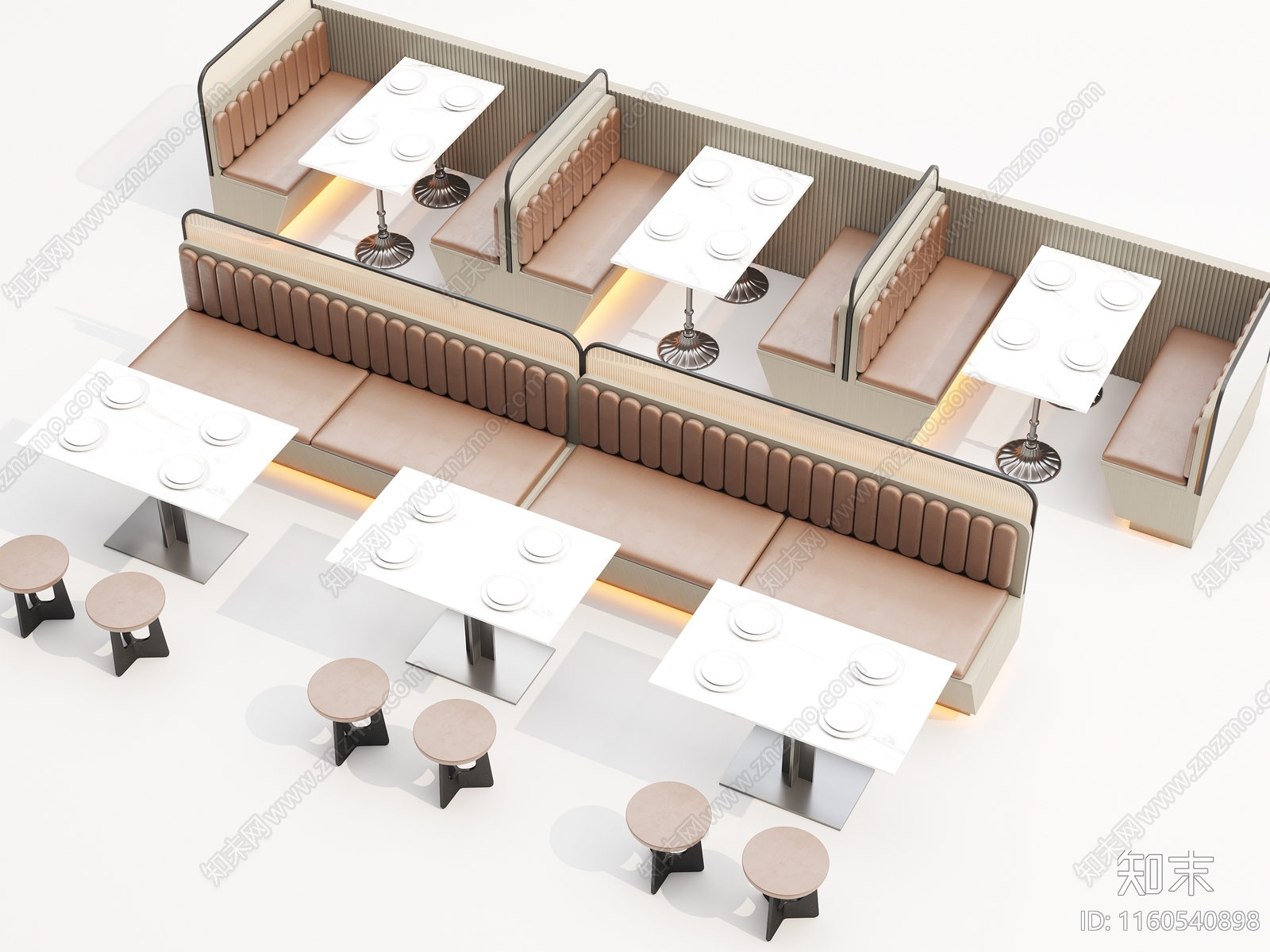 现代卡座3D模型下载【ID:1160540898】