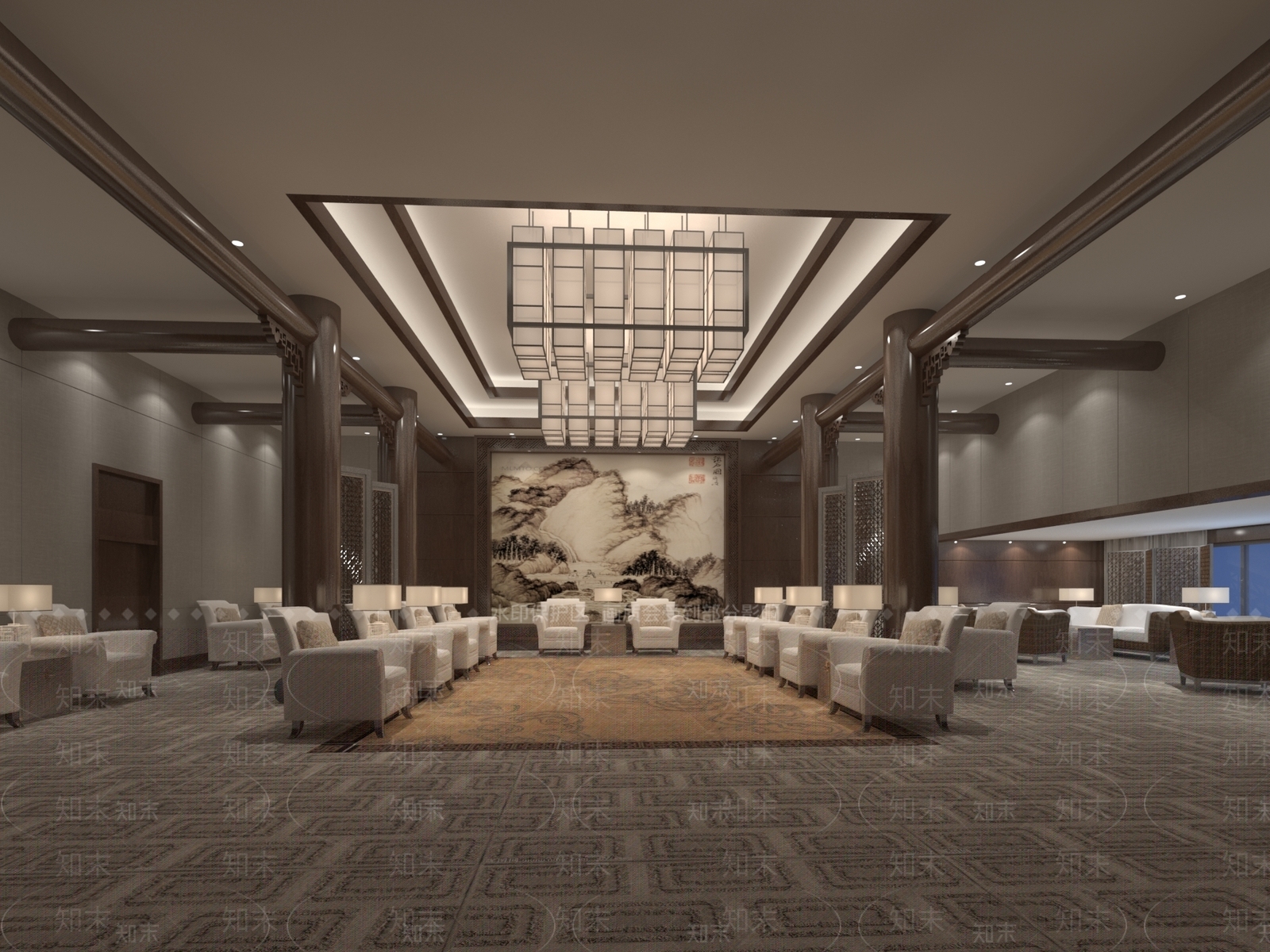 现代接待室3D模型下载【ID:1160546071】