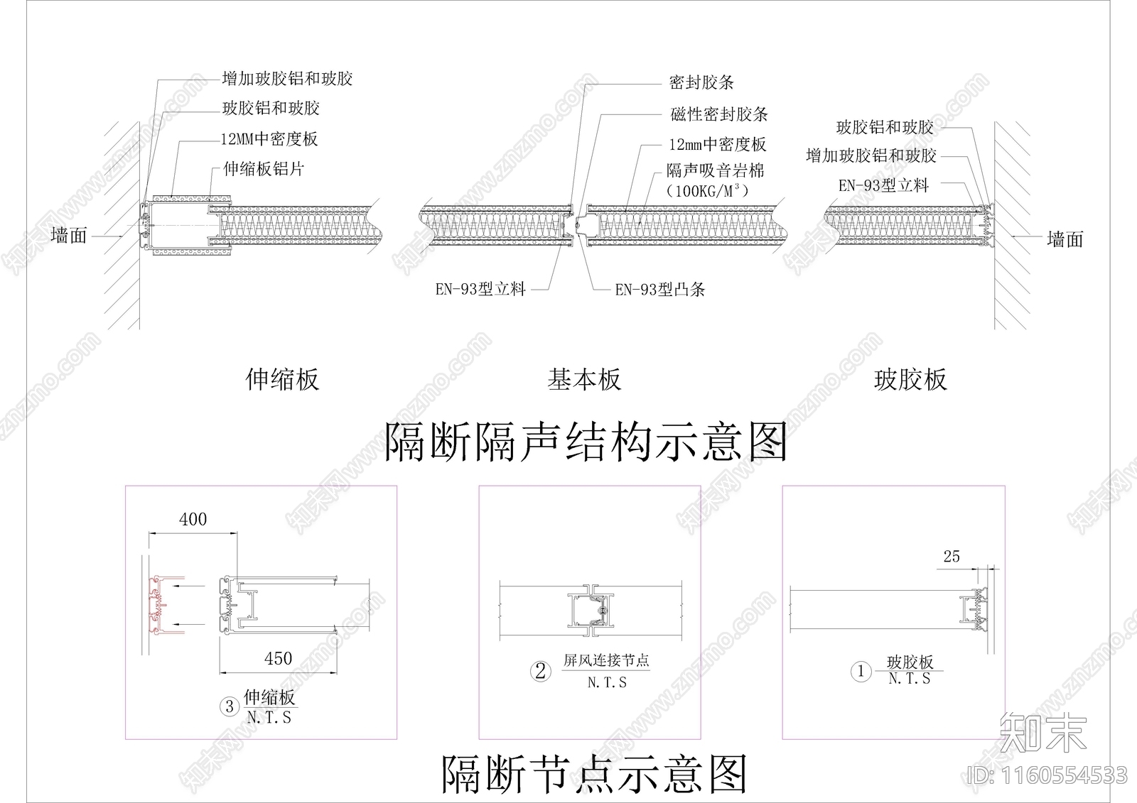 移动旋转屏风活动墙面隔断节点图cad施工图下载【ID:1160554533】