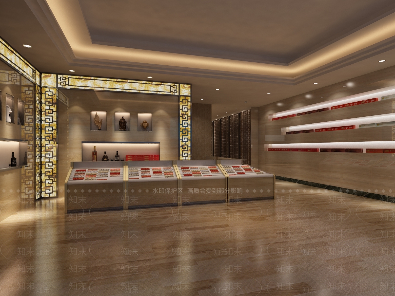 现代烟酒店3D模型下载【ID:1160555708】