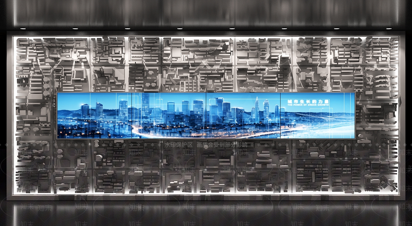 现代壁挂沙盘3D模型下载【ID:1160559649】